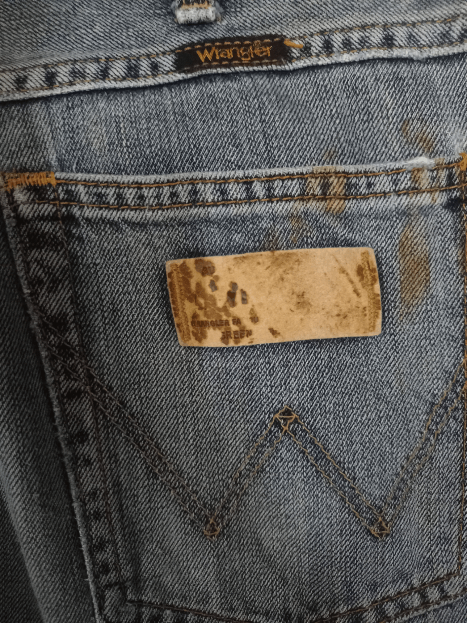 Wrangler Vintage Wrangler Blue Wash Distressed Baggy Jeans 32x32 Size US 32 / EU 48 - 8 Thumbnail