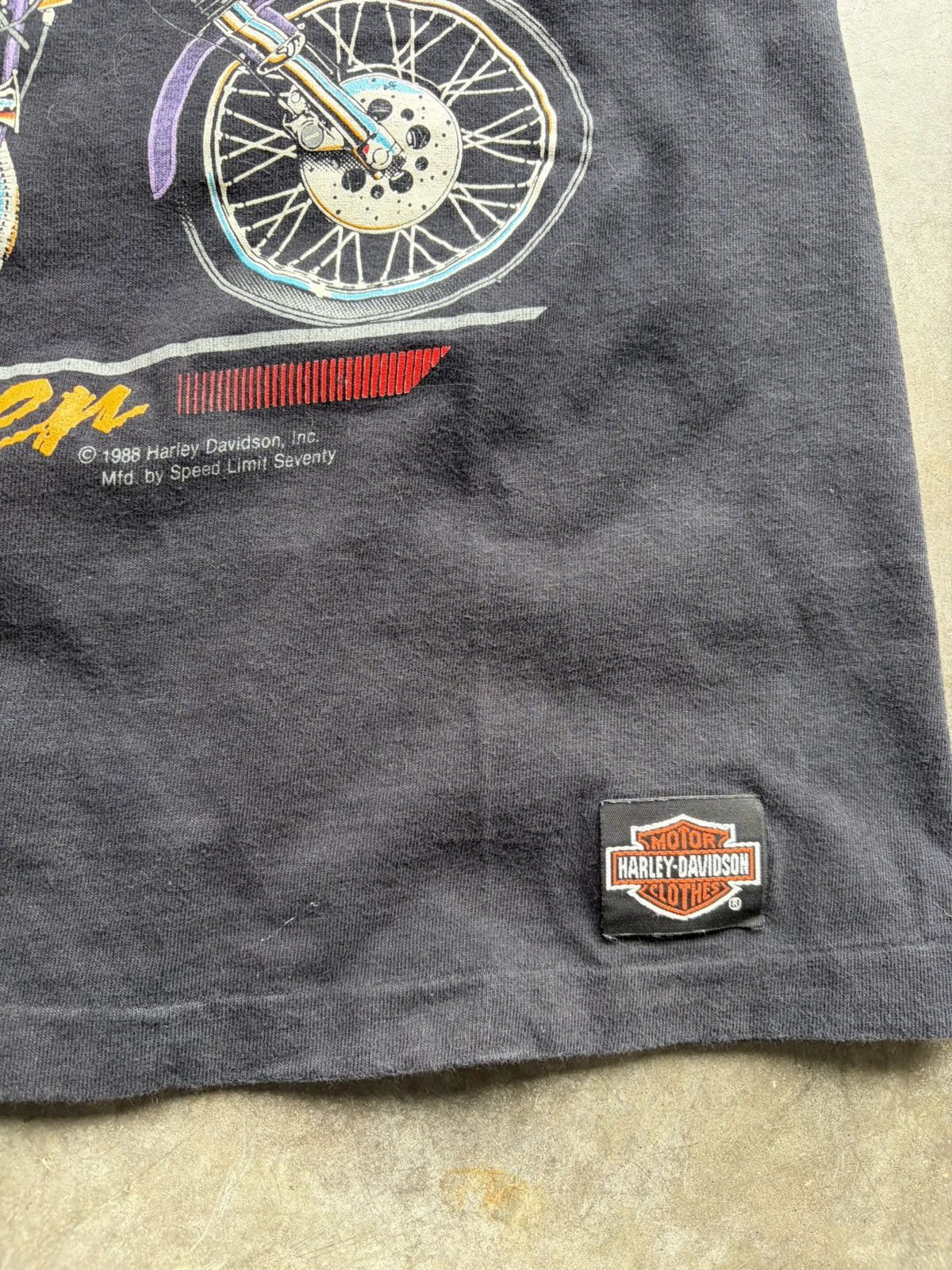 Harley Davidson Vintage Harley Davidson 1988 Custom Motorcycle Biker Tee Size US L / EU 52-54 / 3 - 2 Thumbnail