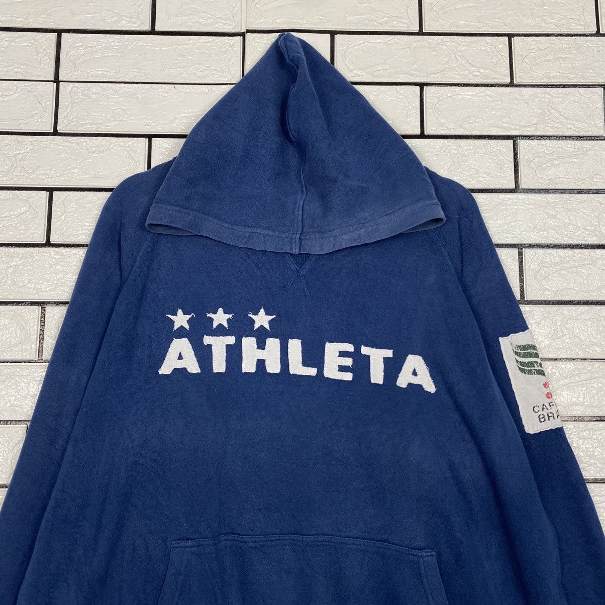 Japanese Brand 📌Vintage Hoodie Pull Over Athleta Big Logo Size US L / EU 52-54 / 3 - 4 Thumbnail