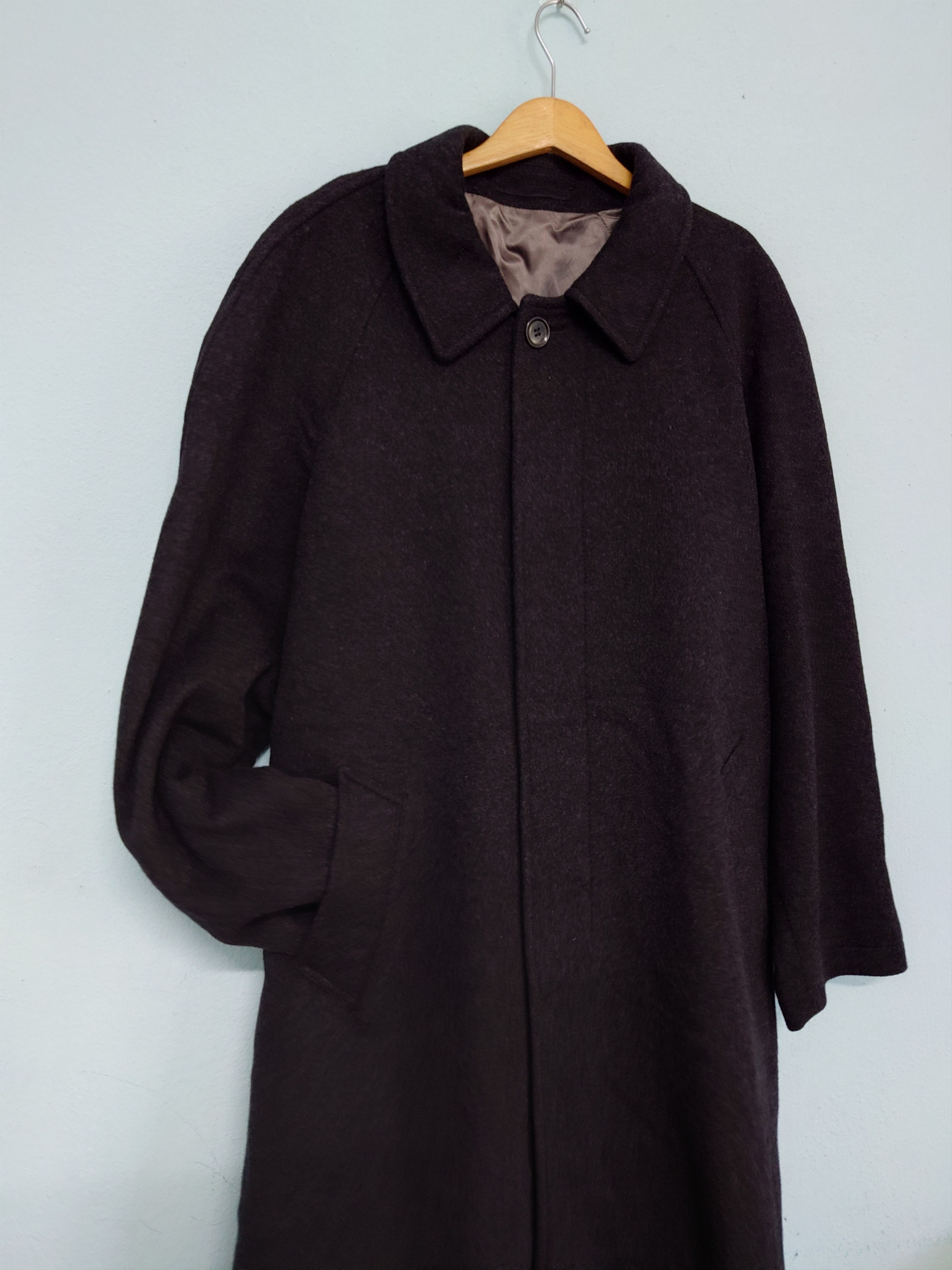 Yves Saint Laurent Vintage Yves Saint Laurent Pour Homme Wool Long Coat Size US M / EU 48-50 / 2 - 3 Thumbnail