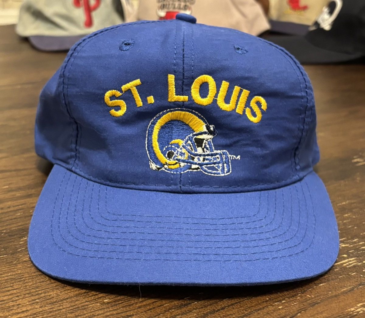 NFL × Vintage Vintage St Louis Rams NFL Logo 7 Snapback Hat Size ONE SIZE - 1 Thumbnail