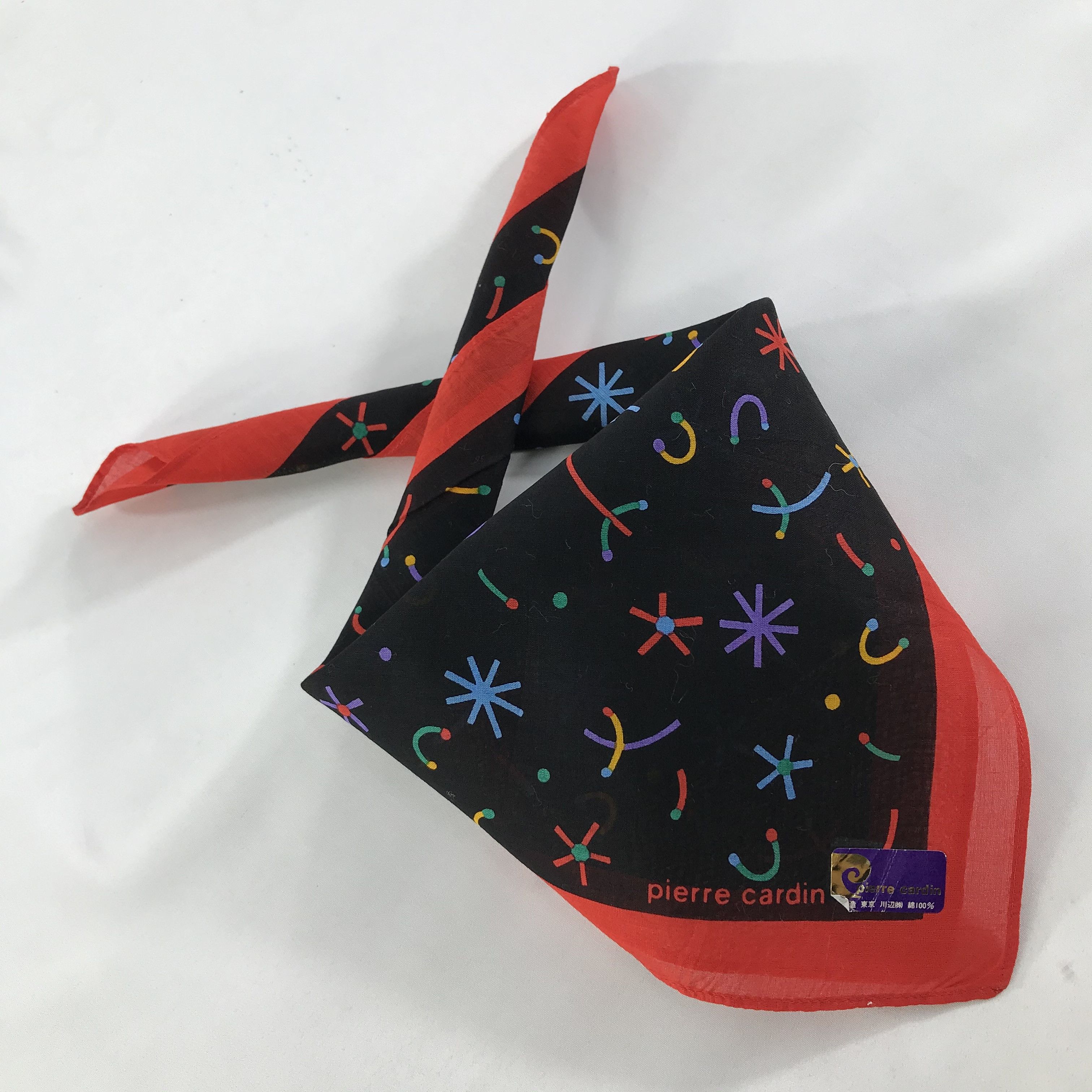 Pierre Cardin × Vintage Pierre Cardin Bandana / Handkerchief / Neckerchief - S1479 Size ONE SIZE - 4 Thumbnail