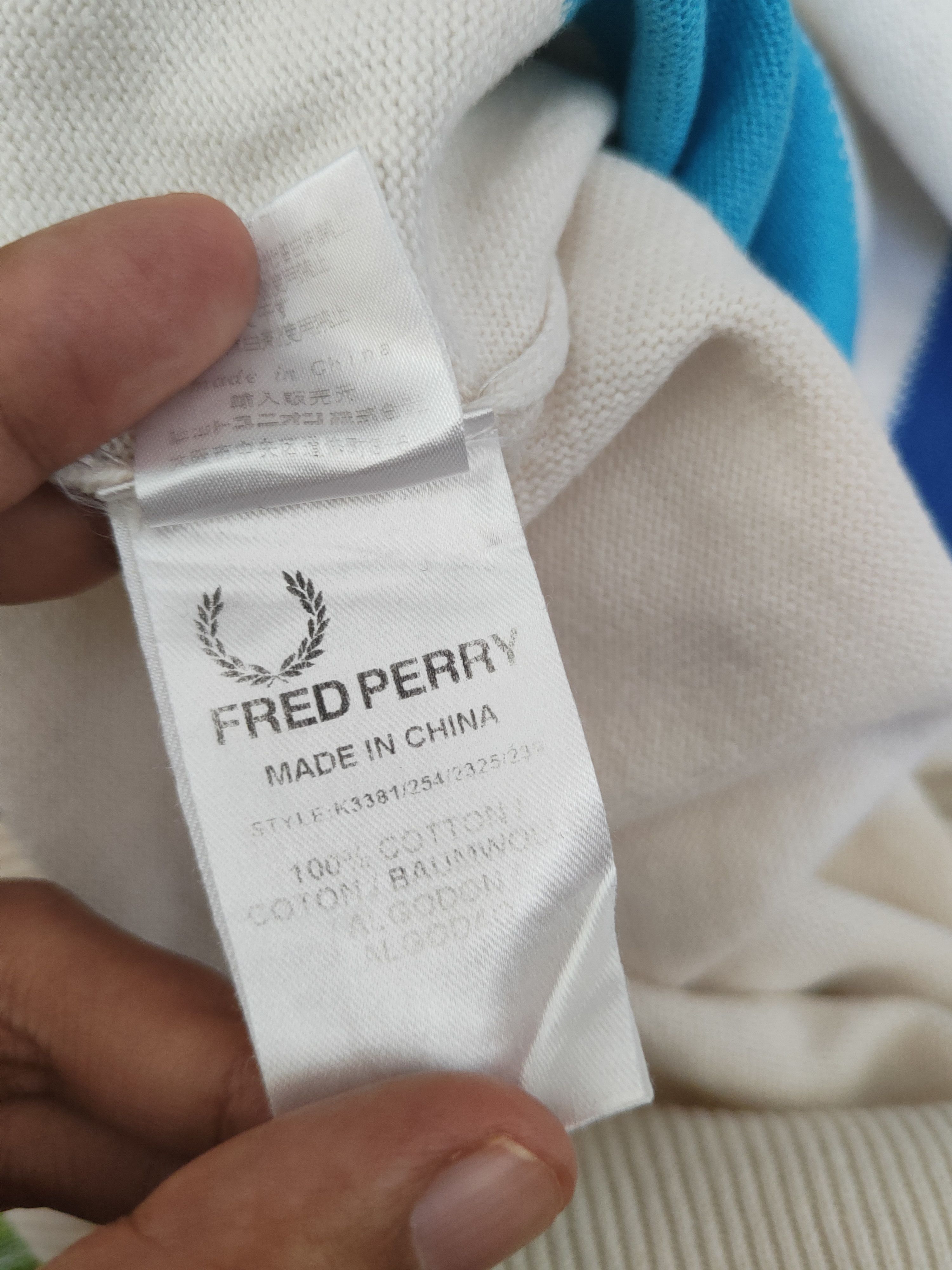 Fred Perry DL Fred Perry White Blue Knitwear Sweatshirts #46-126 Size US S / EU 44-46 / 1 - 12 Thumbnail