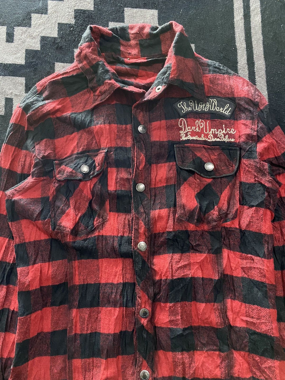 If Six Was Nine × In The Attic × Vintage 2000s in the attic plaid tartan chain stitch embrodiry shirt Size US L / EU 52-54 / 3 - 3 Thumbnail