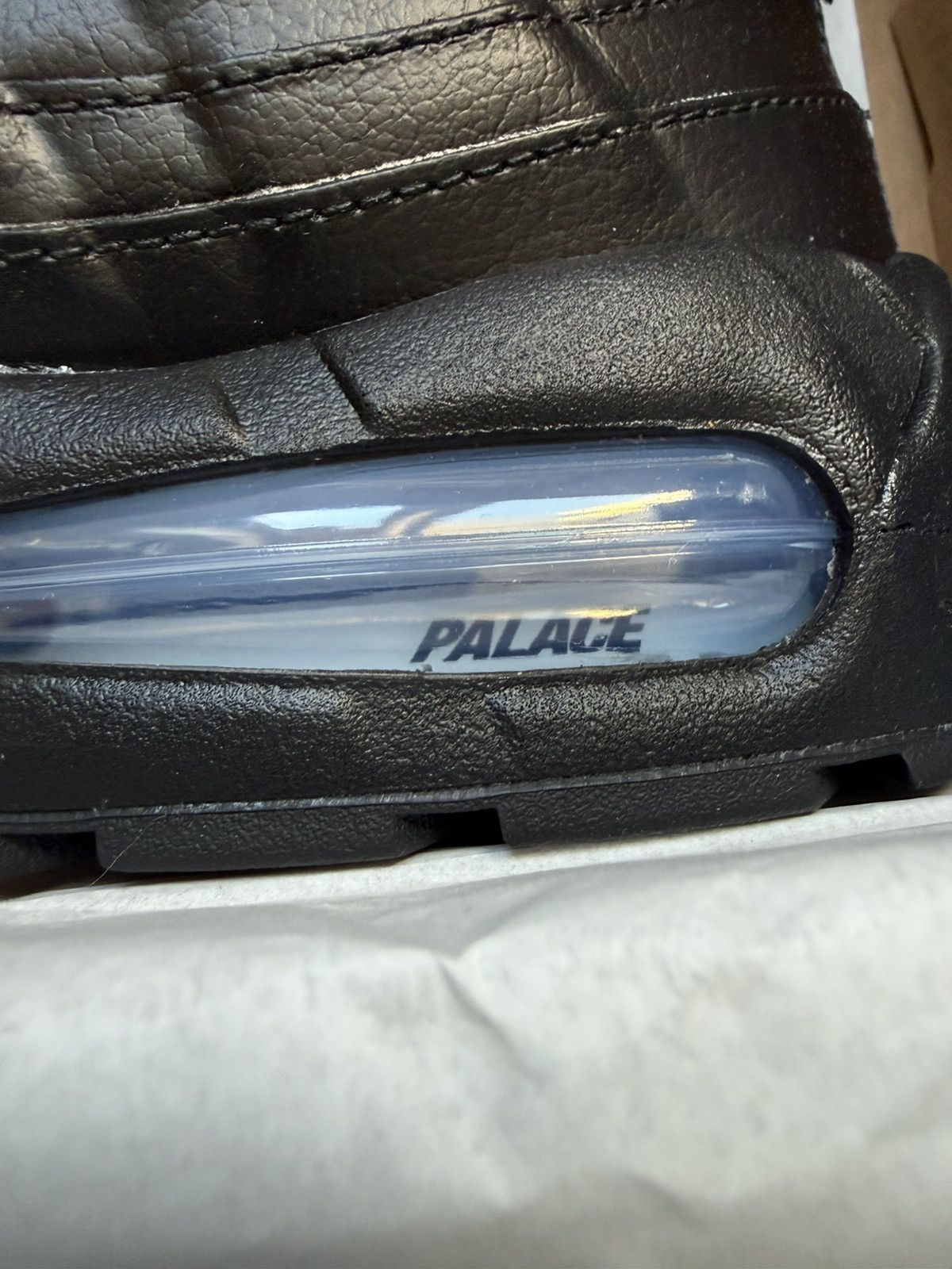 Nike | NO TAX IN EU 🔥 PALACE x NIKE Air Max 95 Black Silver | Size US 9 / EU 42 - 2 Thumbnail