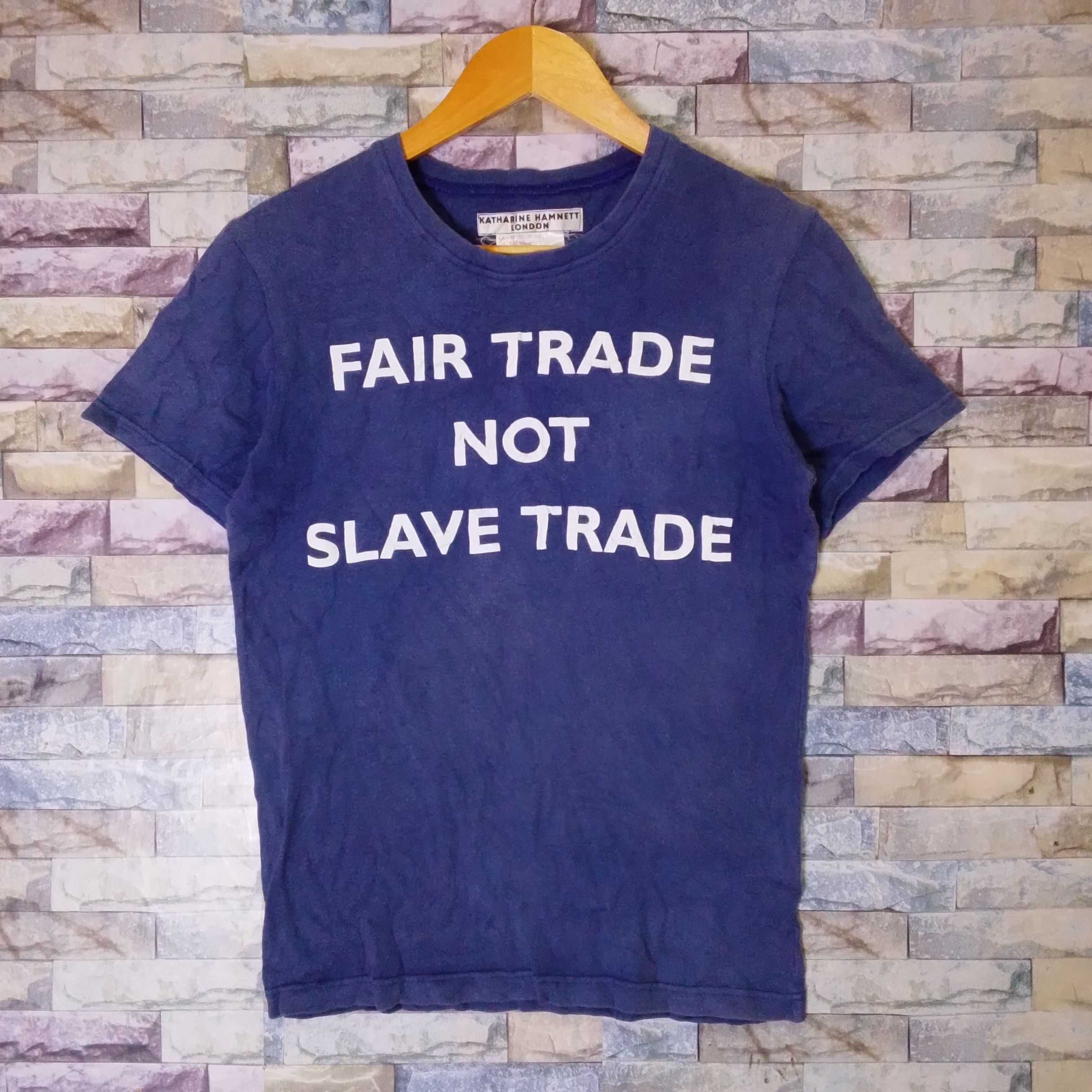 Katharine Hamnett London Fair Trade Not Slave Trade Tee