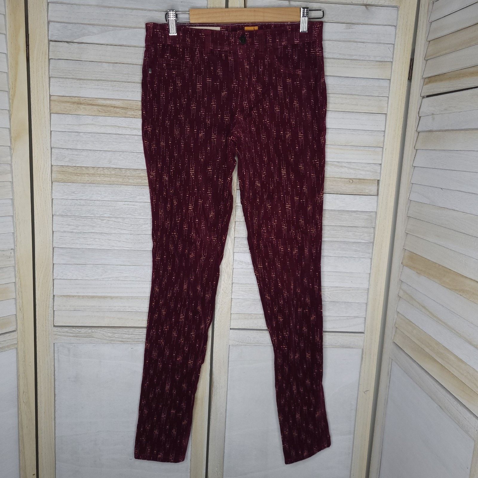 Anthropologie Anthropologie Pilcro Skinny Corduroy Pants 27 28 Size 28" / US 6 / IT 42 - 2 Thumbnail