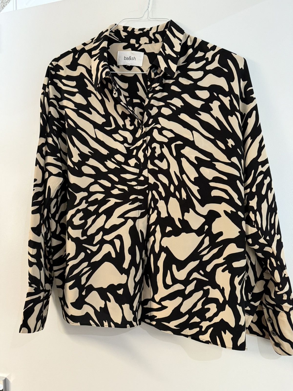 ba&sh Ba&sh Gala Graphic Print Blouse Size 2/M Size XS / US 0-2 / IT 36-38 - 5 Thumbnail