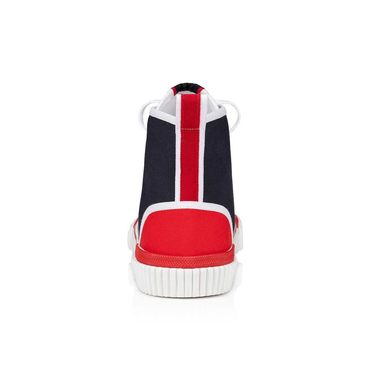 Christian Louboutin o1s1wg110924 Pedro Flat Toile High Sneaker in Blue Size US 8 / EU 41 - 3 Thumbnail