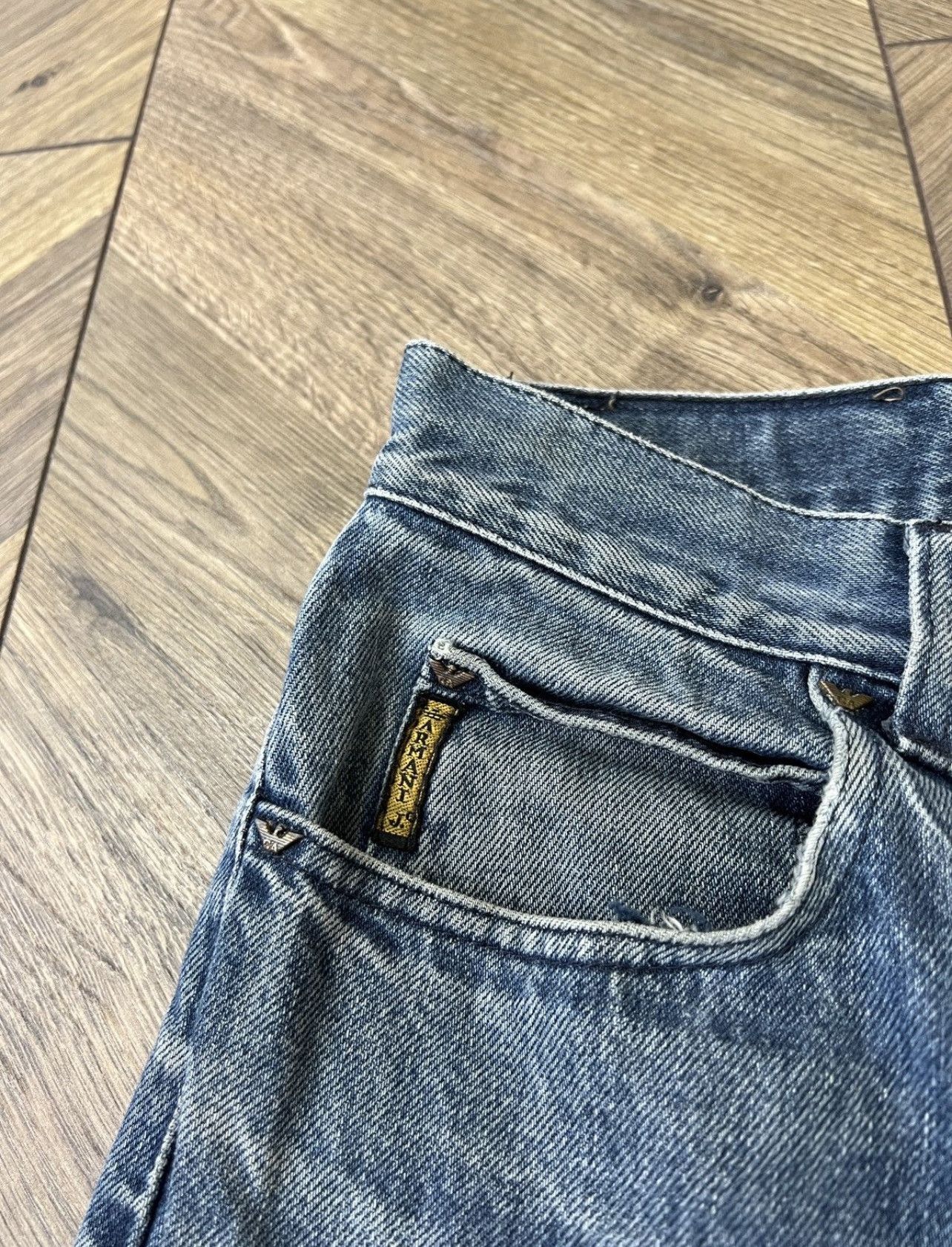 Armani × Emporio Armani × Vintage Vintage Armani Denim Blue Streetwear Jeans Size US 30 / EU 46 - 5 Thumbnail