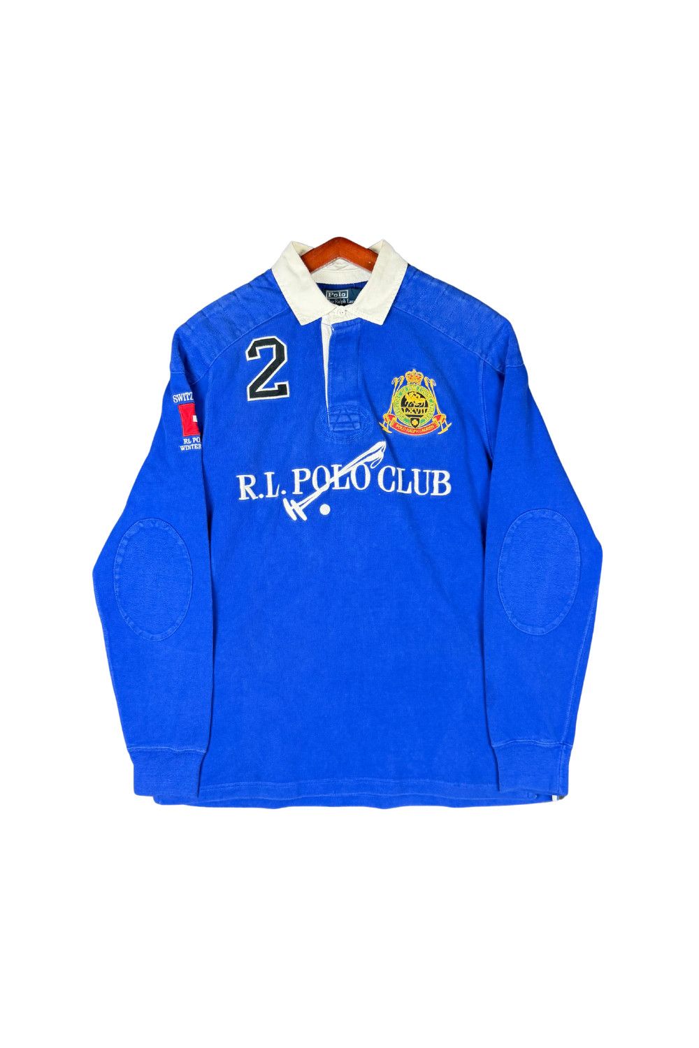 Polo Ralph Lauren 2008 Polo Ralph Lauren Switzerland Rugby Shirt Size US L / EU 52-54 / 3 - 1 Thumbnail
