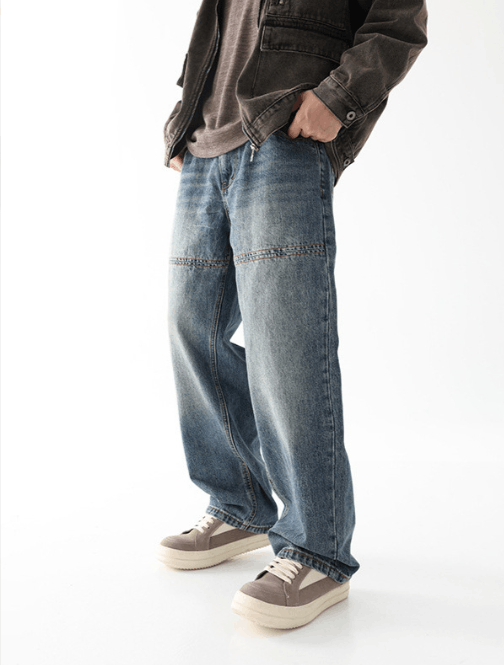 Japanese Brand Fashionable street distressed patchwork versatile jeans Size US 32 / EU 48 - 3 Thumbnail