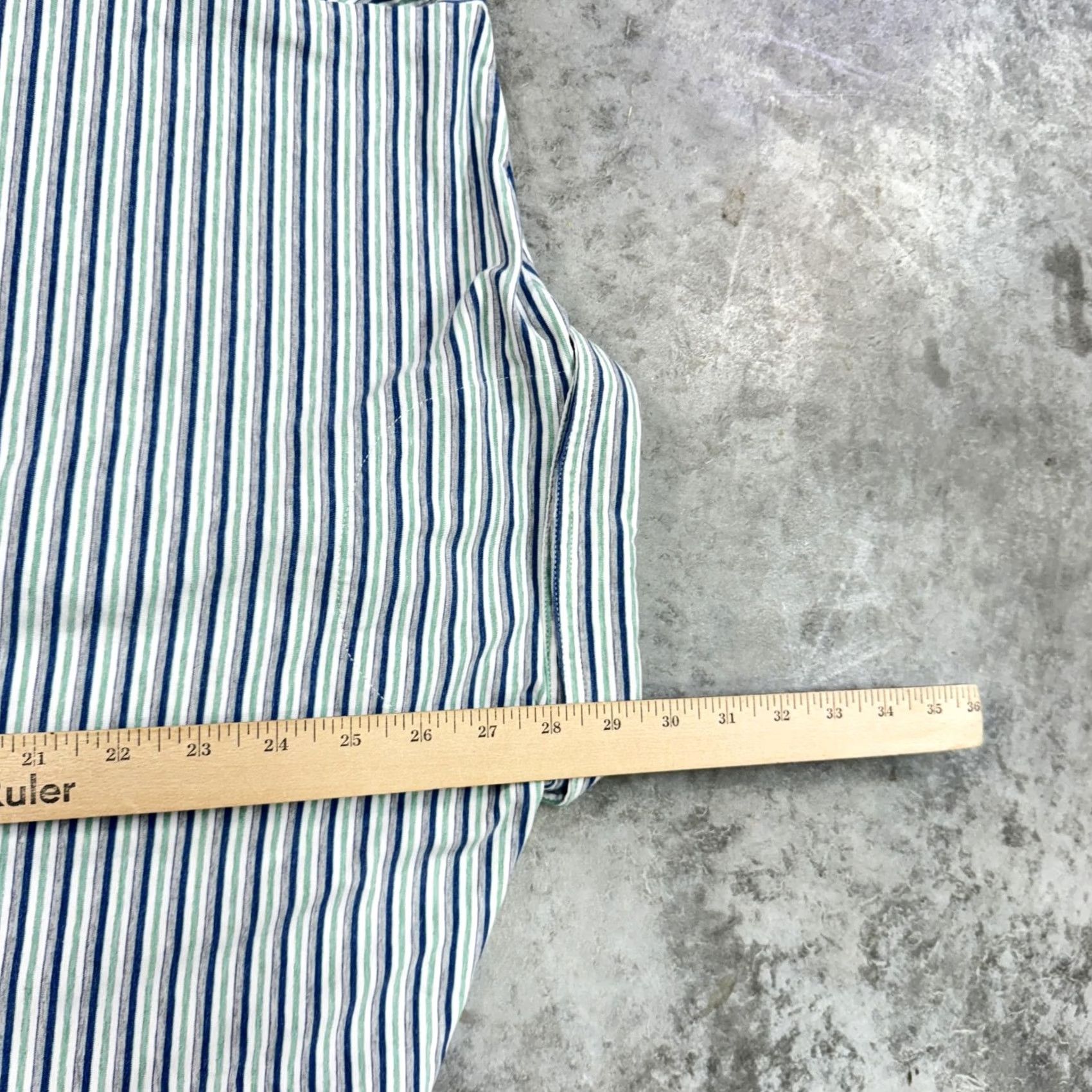 johnnie-O johnnie-O Polo Shirt Mens L Blue Striped Casual Golf Shirt Court Hangin Out White Green Size US L / EU 52-54 / 3 - 8 Thumbnail