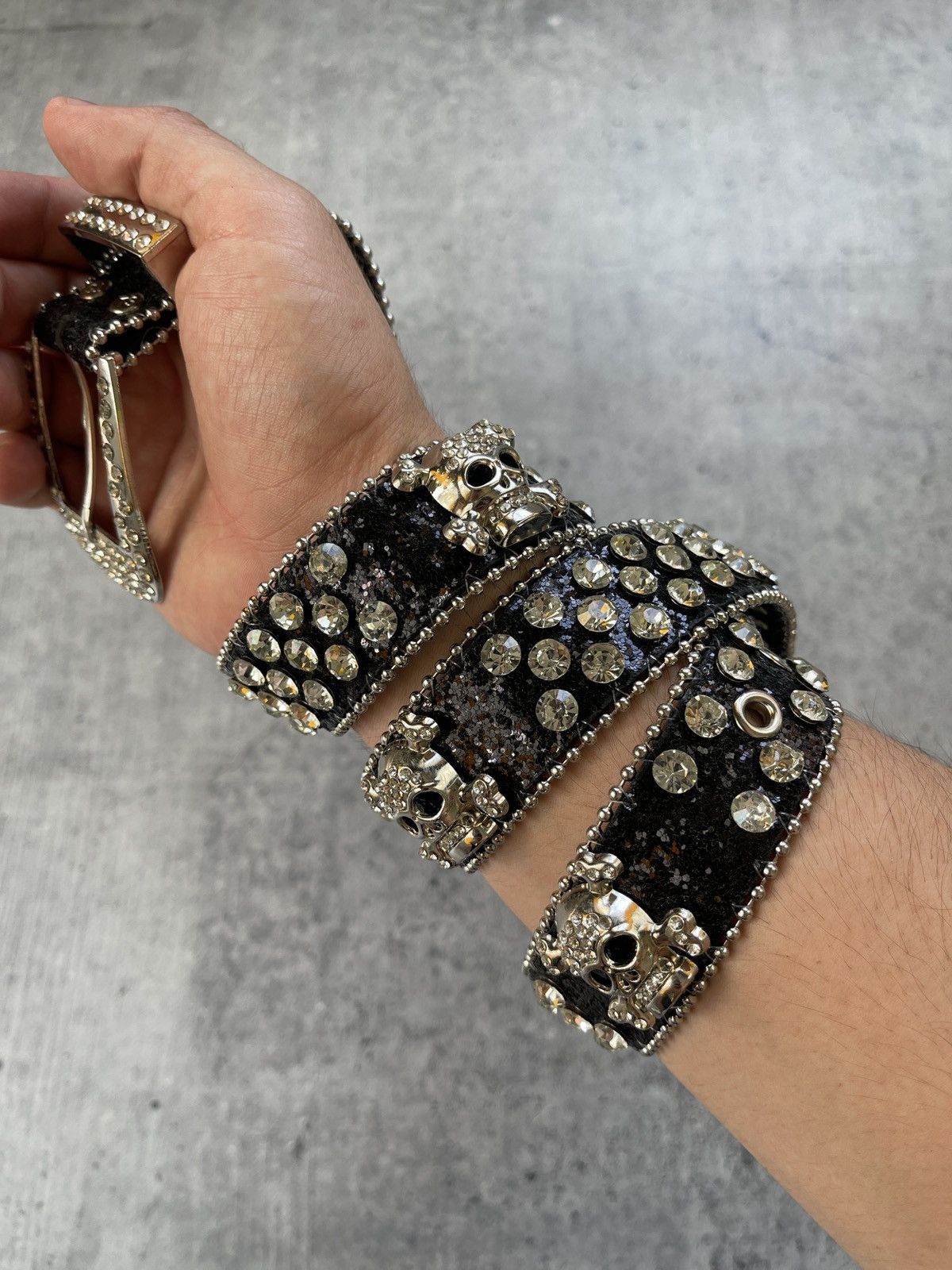 Other Vintage BB Style Crystal Y2K Belt Retro 90s Size ONE SIZE - 4 Thumbnail