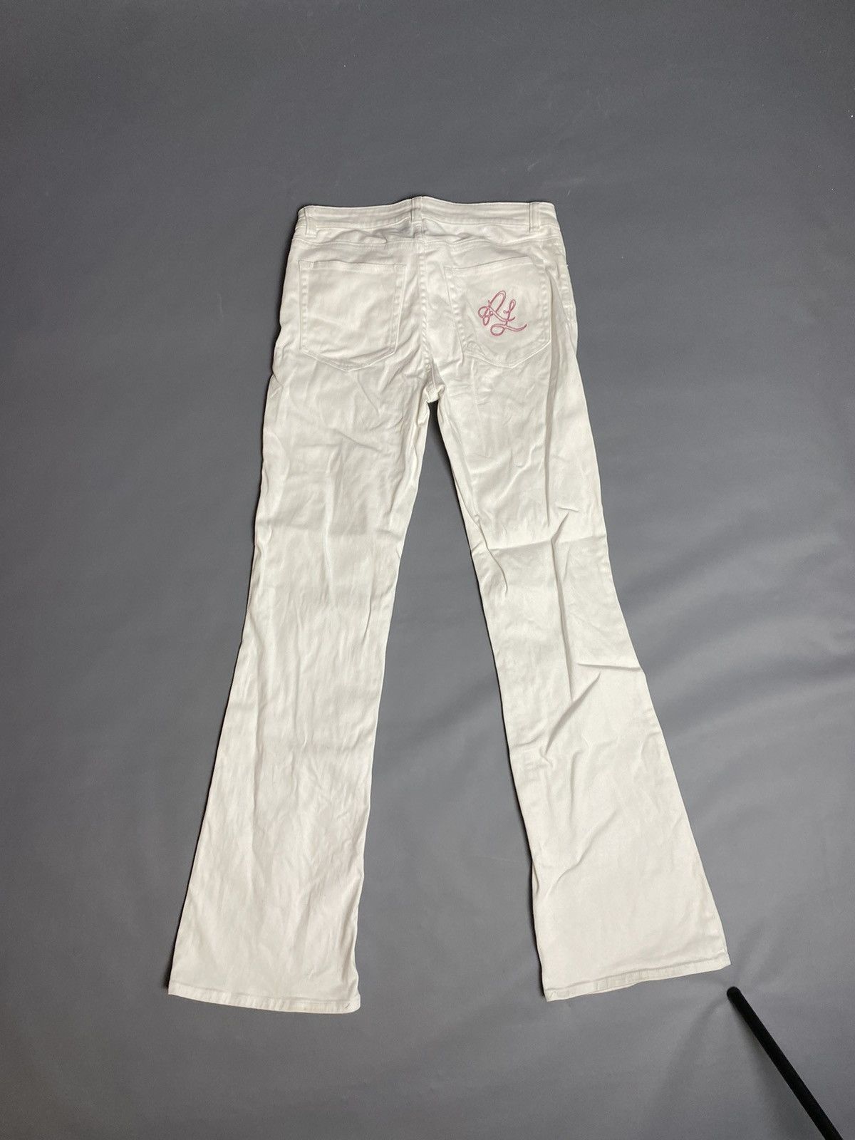 Polo Ralph Lauren Vintage Polo Jeans Co Bootcut Pants 30x32 White Ralph Lauren Size 28" / US 6 / IT 42 - 1 Thumbnail