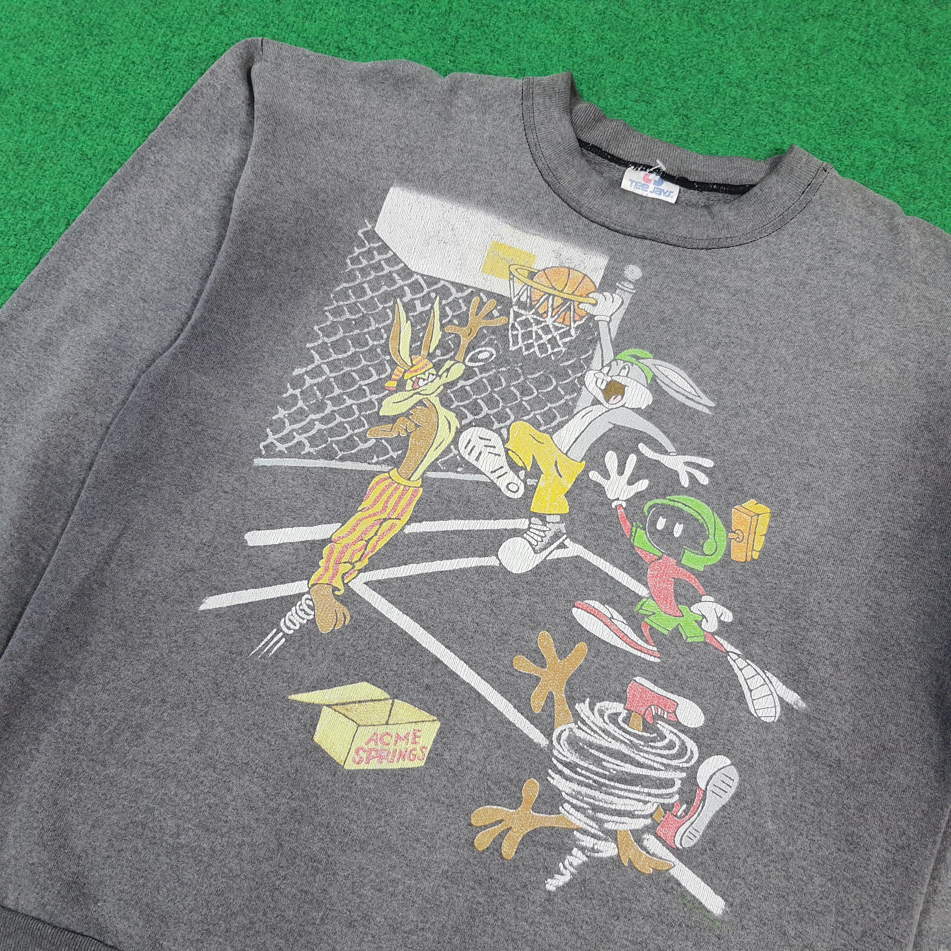 TEE JAYS Vintage Looney Tunes NBA Graphic Sweatshirt C300N25 Size US M / EU 48-50 / 2 - 2 Thumbnail