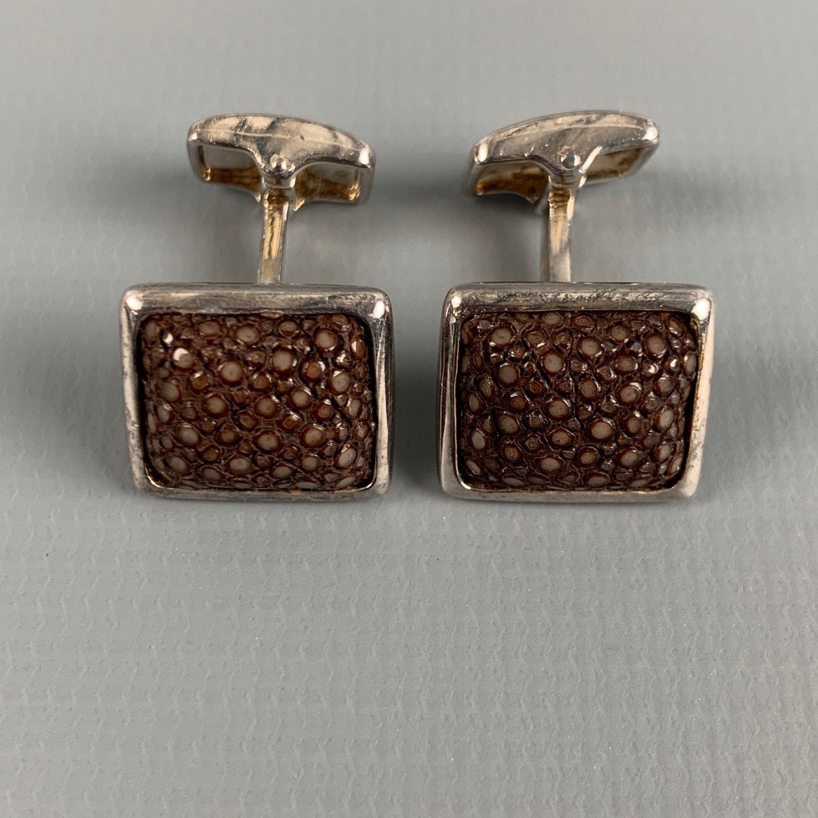 Other HOBBS & KENT Silver Brown Textured Sterling Silver Cuff Size ONE SIZE - 4 Thumbnail
