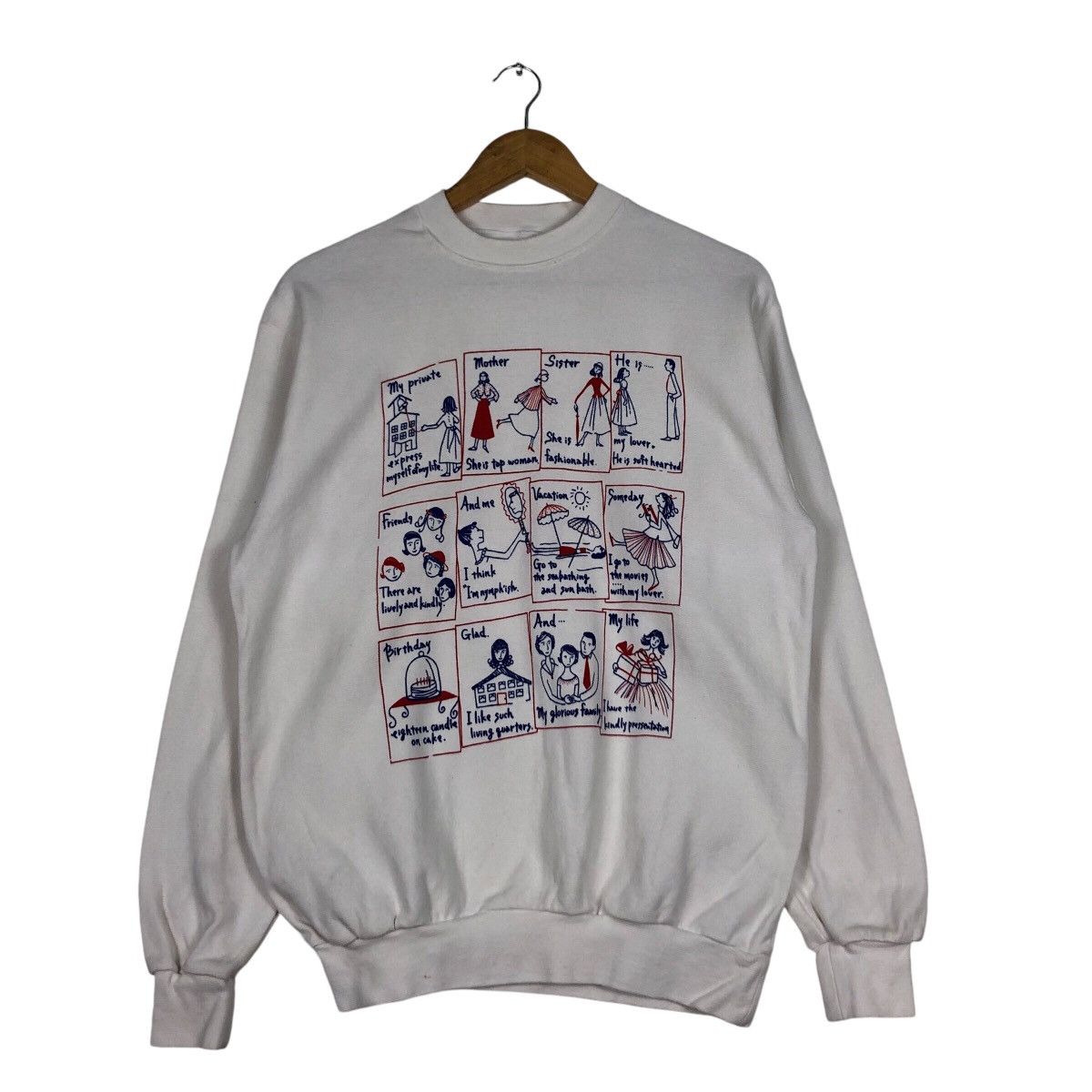 Other Vintage Art Design Family Graphic 90s Sweatshirt small #A2 Size US S / EU 44-46 / 1 - 1 Thumbnail