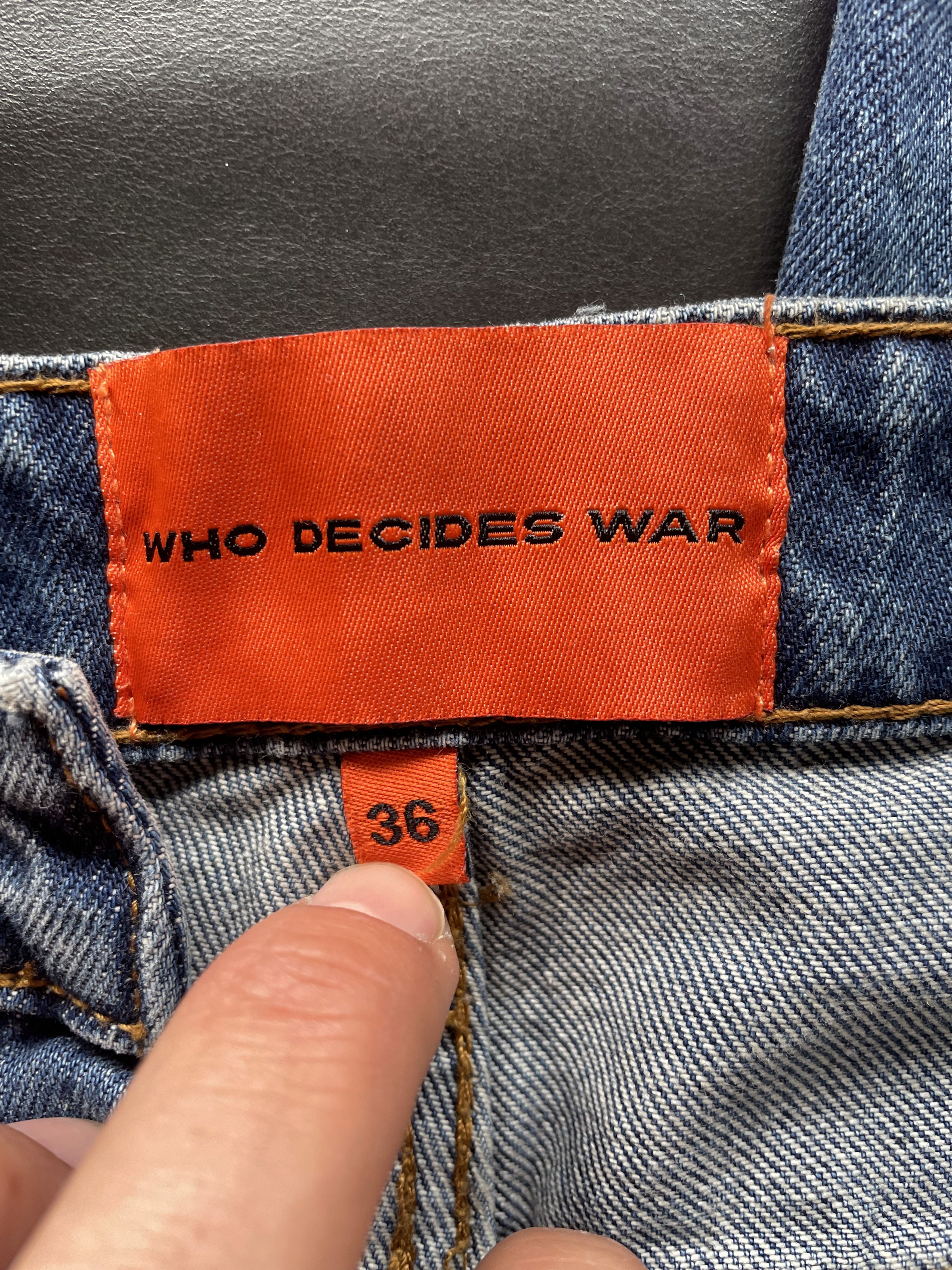 Who Decides War Bandana Patch Flared Jeans Size US 36 / EU 52 - 22 Thumbnail