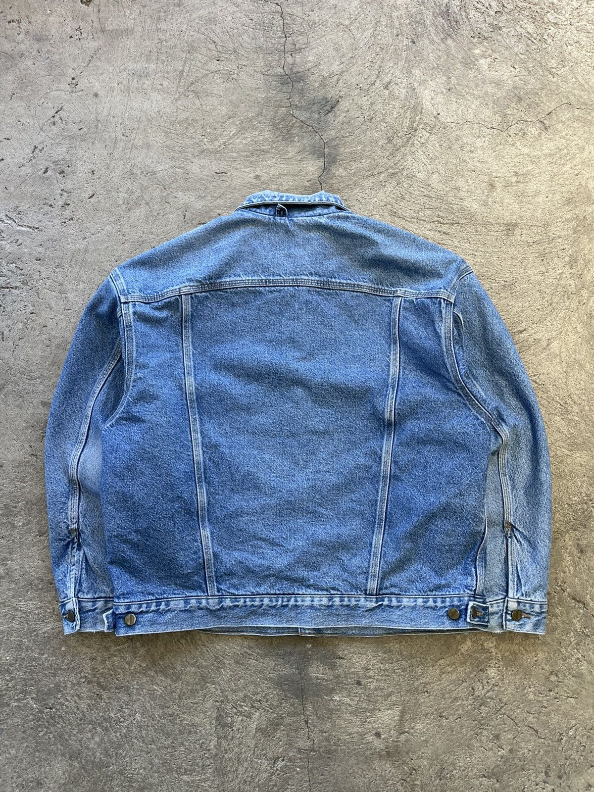 Carhartt 90’s USA Carhartt Denim Trucker jacket JB0998 Size US XL / EU 56 / 4 - 3 Thumbnail