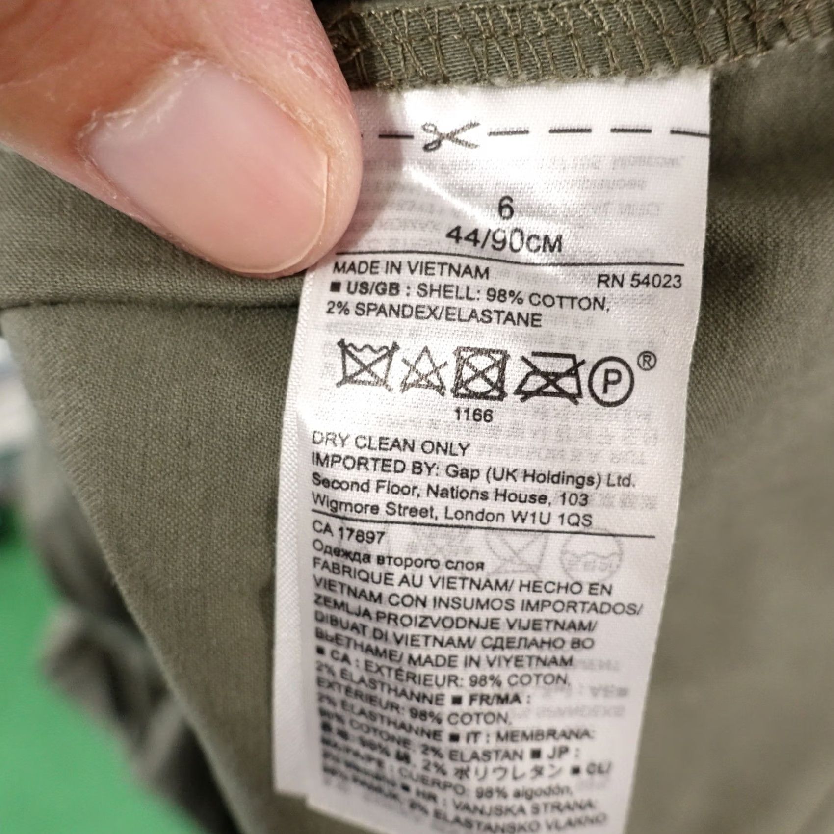 Banana Republic BANANA REPUBLIC Skirt Green Cotton Blend Asymmetrical Womens Size 6 Size 28" / US 6 / IT 42 - 7 Thumbnail