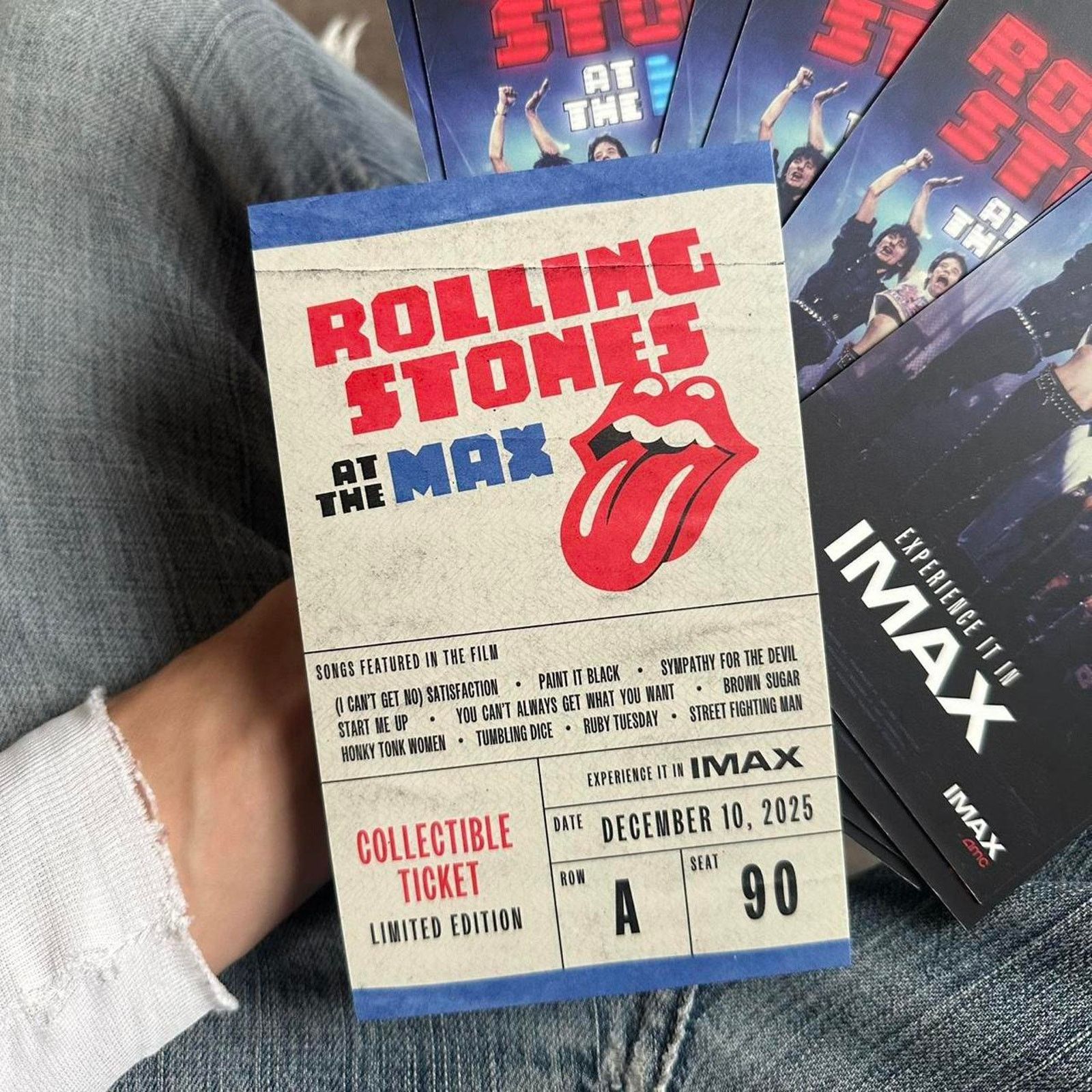 Band Tees × Other Rolling Stones Max AMC IMAX Exclusive Movie Promo Mini Print Size ONE SIZE - 2 Thumbnail