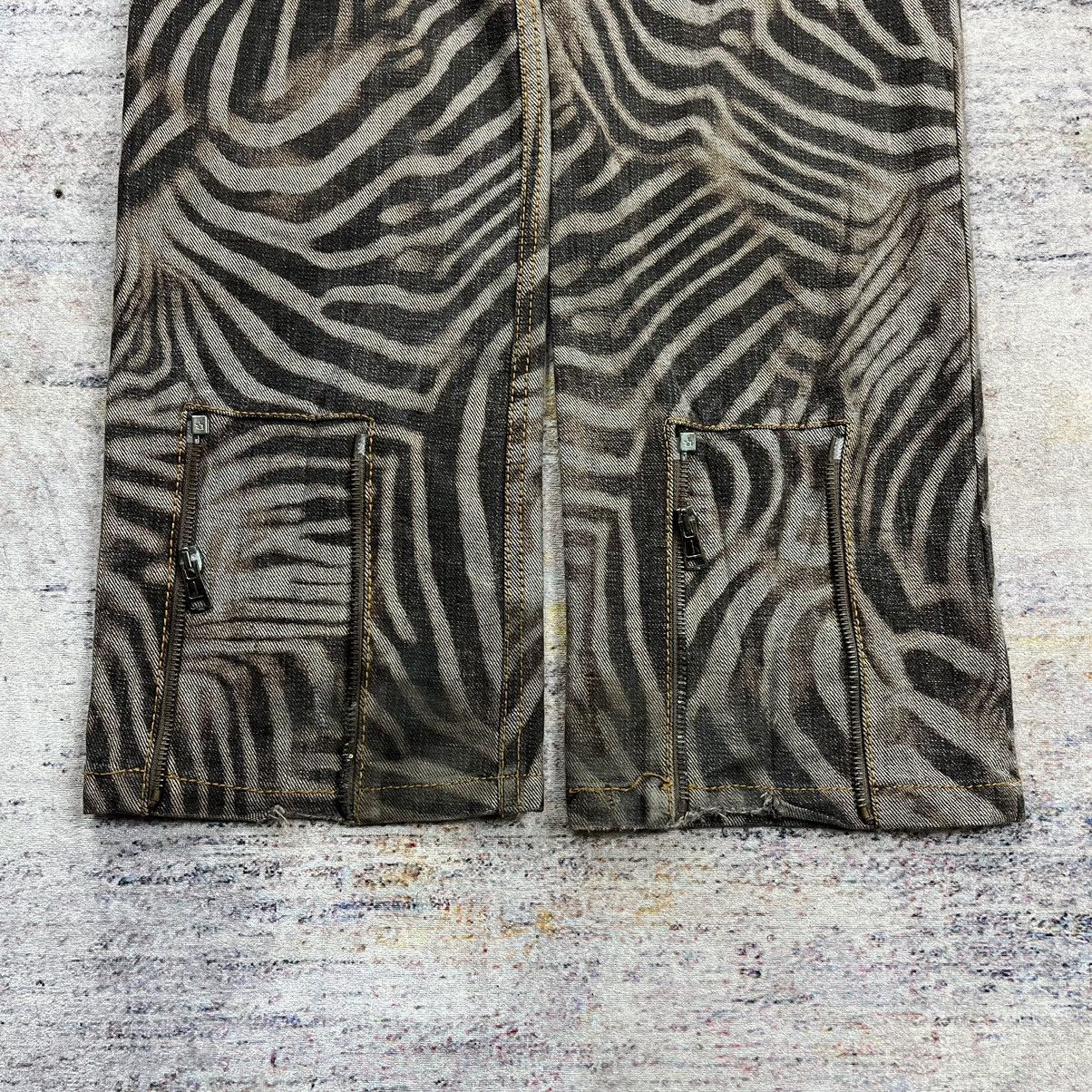 Hysteric Glamour × Tom Rebl Tom Rebl Zebra print denim pants Size US 33 - 4 Thumbnail