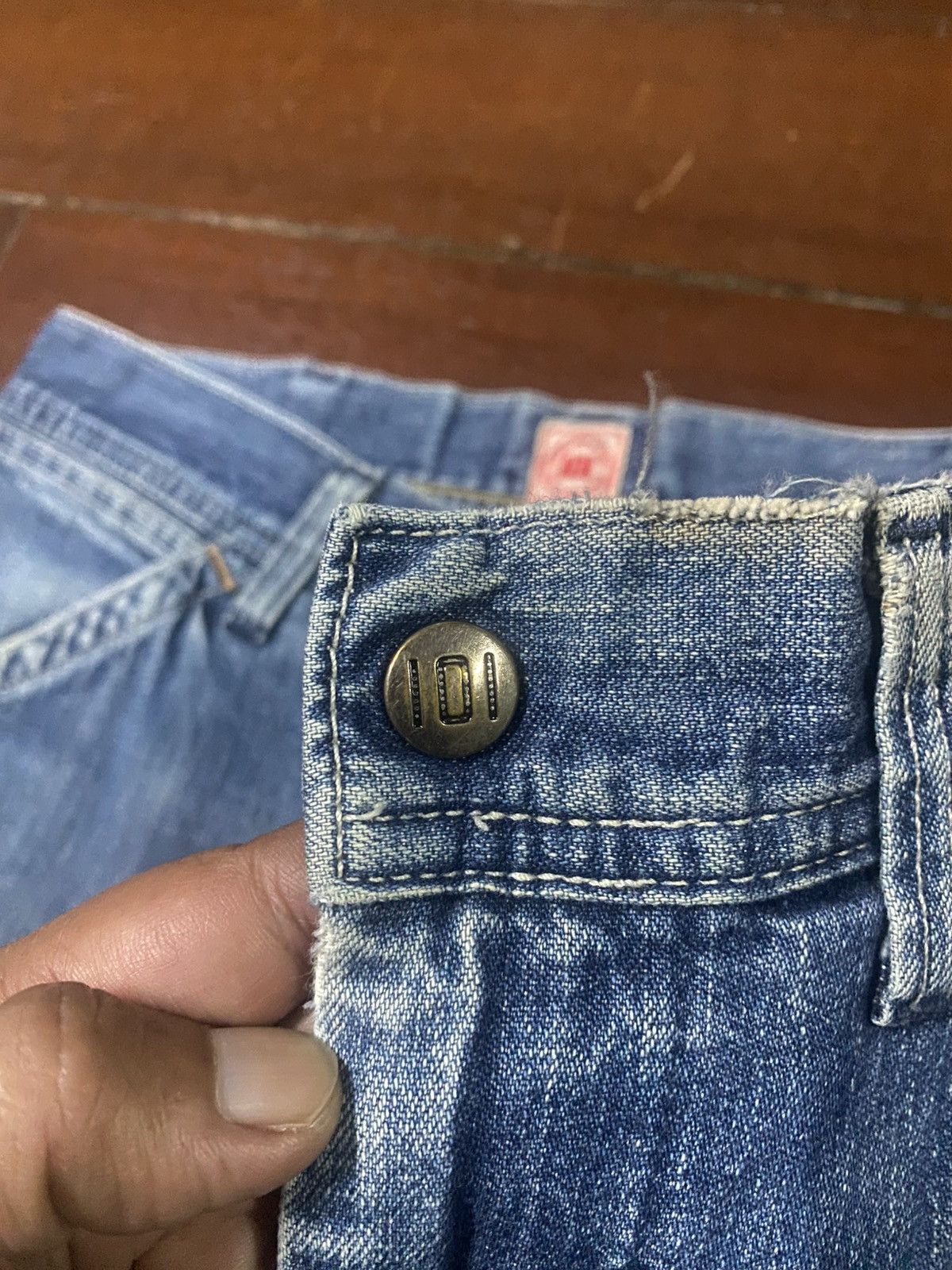Japanese Brand Vintage Edwin 101 Carpenter Jeans Workers Pants mud wash Size US 31 - 7 Thumbnail
