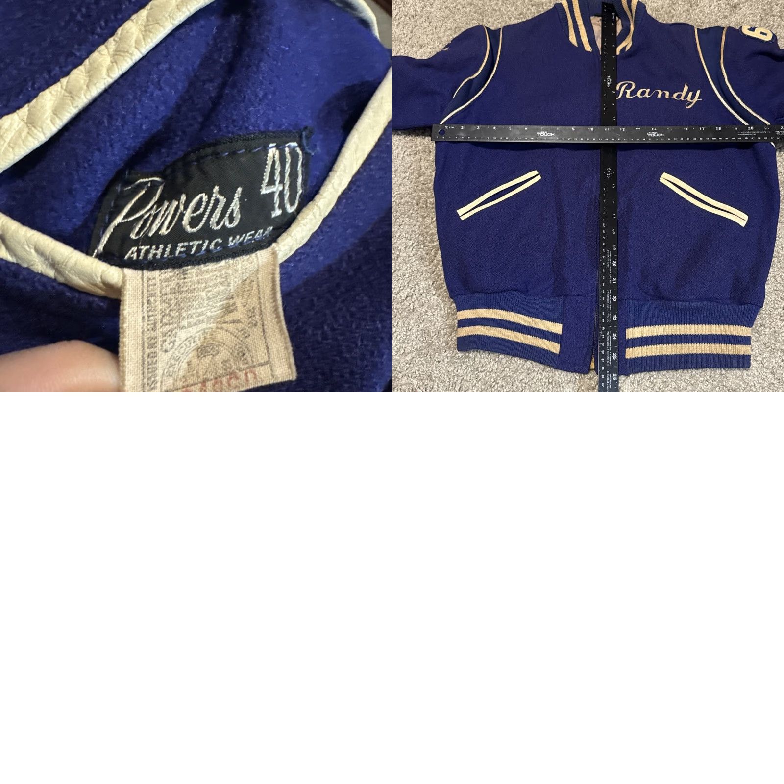 Vintage VINTAGE 1960s Varsity Jacket Wool Purple Zanesville Ohio Unbranded Unisex Adults M Size Letterman School Size US M / EU 48-50 / 2 - 9 Thumbnail
