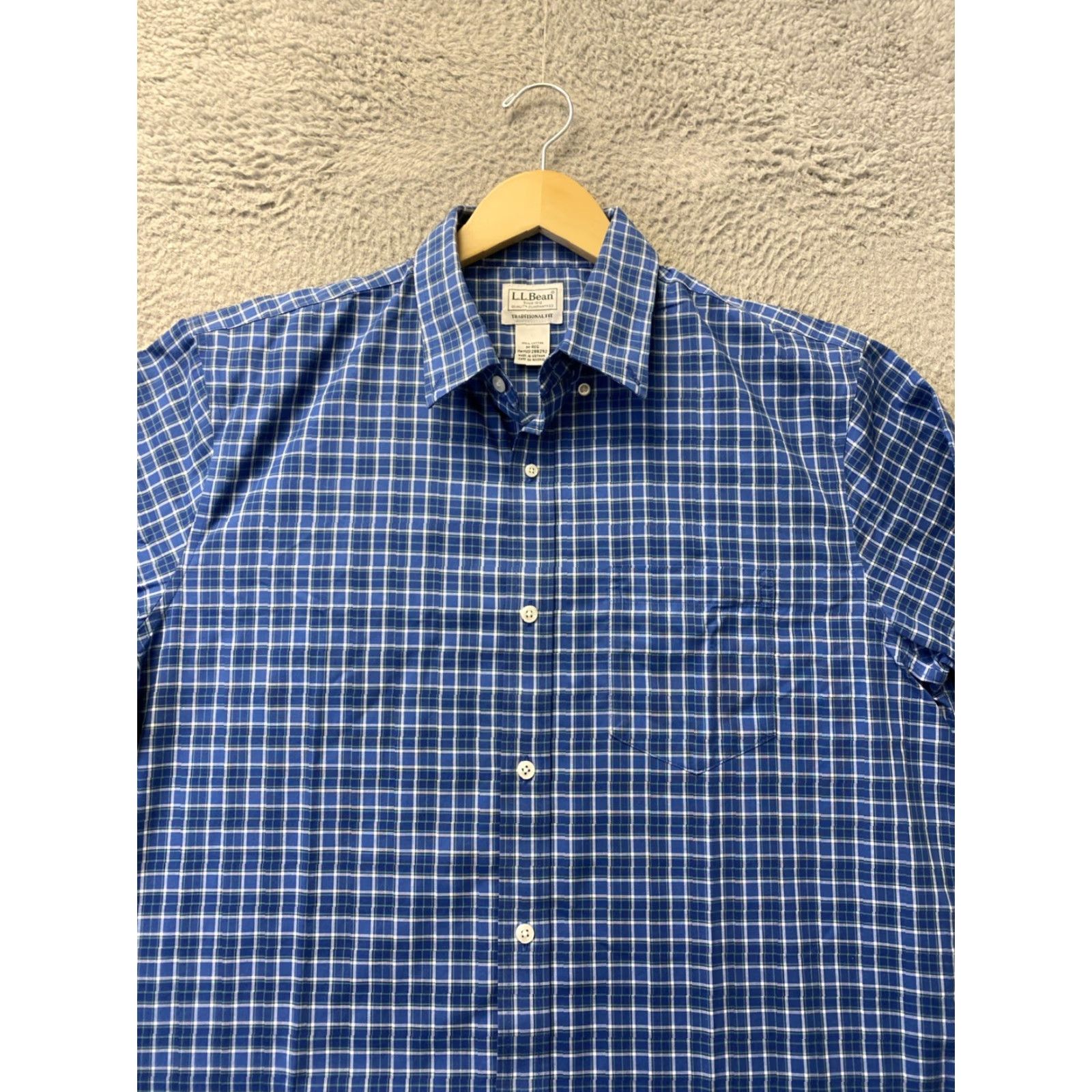 Vintage VINTAGE Ll Bean Button Shirt Men’s M Traditional Fit Blue Check Plaid Dress Shirt Long Sleeve Button-Down collar Mens Size US M / EU 48-50 / 2 - 3 Thumbnail