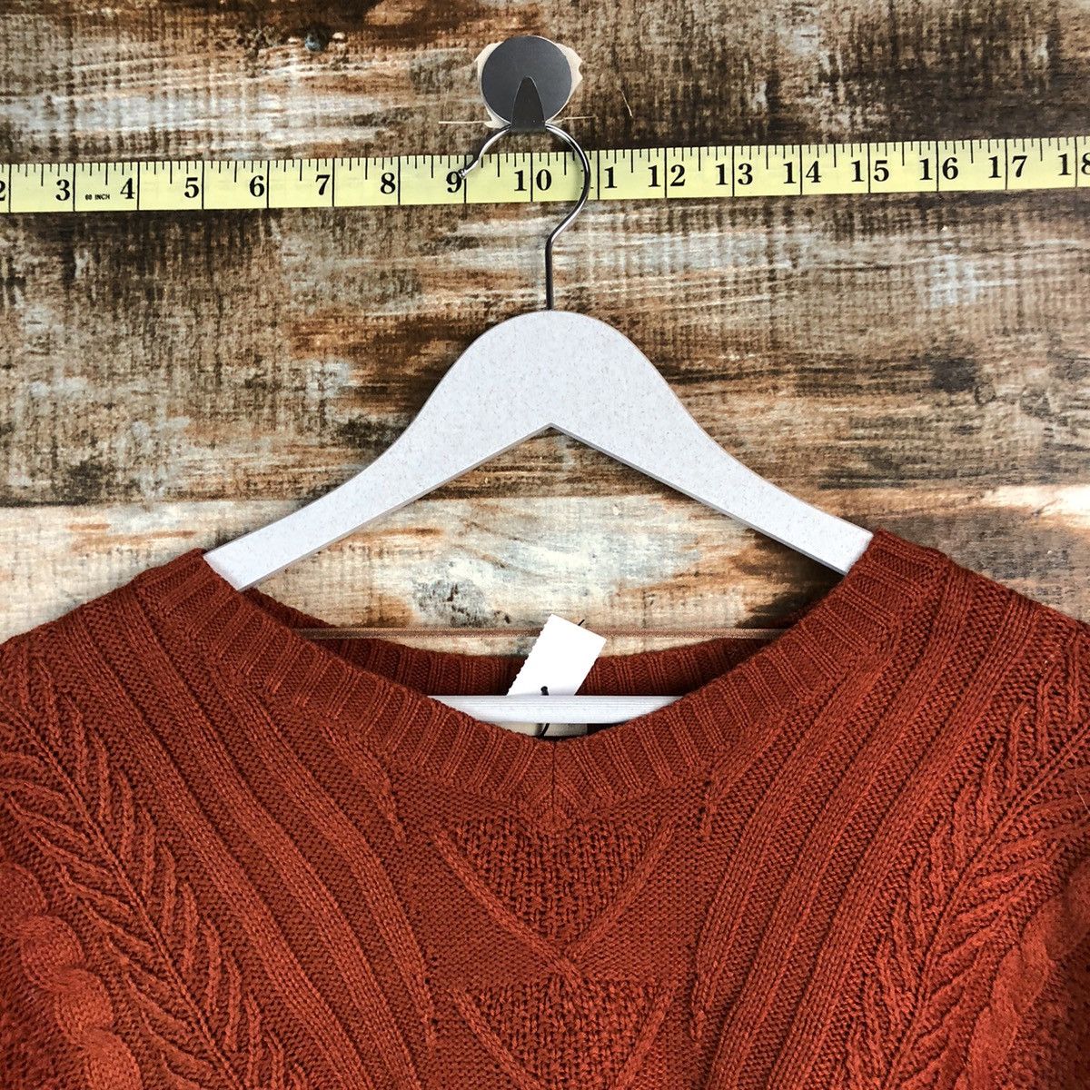 GU × Homespun Knitwear GU Orange streetwear Knitwear #A2186 Size M / US 6-8 / IT 42-44 - 4 Thumbnail
