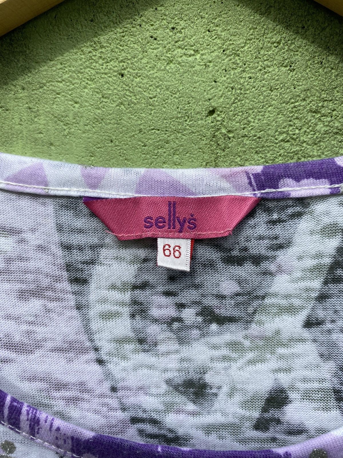 Japanese Brand Selly’s Vintage Purple Peace Tee Dress Y2K Grunge Aesthetic Size M / US 6-8 / IT 42-44 - 8 Thumbnail