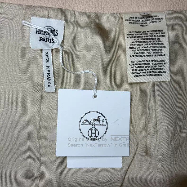 Hermes Hermes Beige Deer Skin Buckle Skirt Size 42" / US 20 - 4 Thumbnail