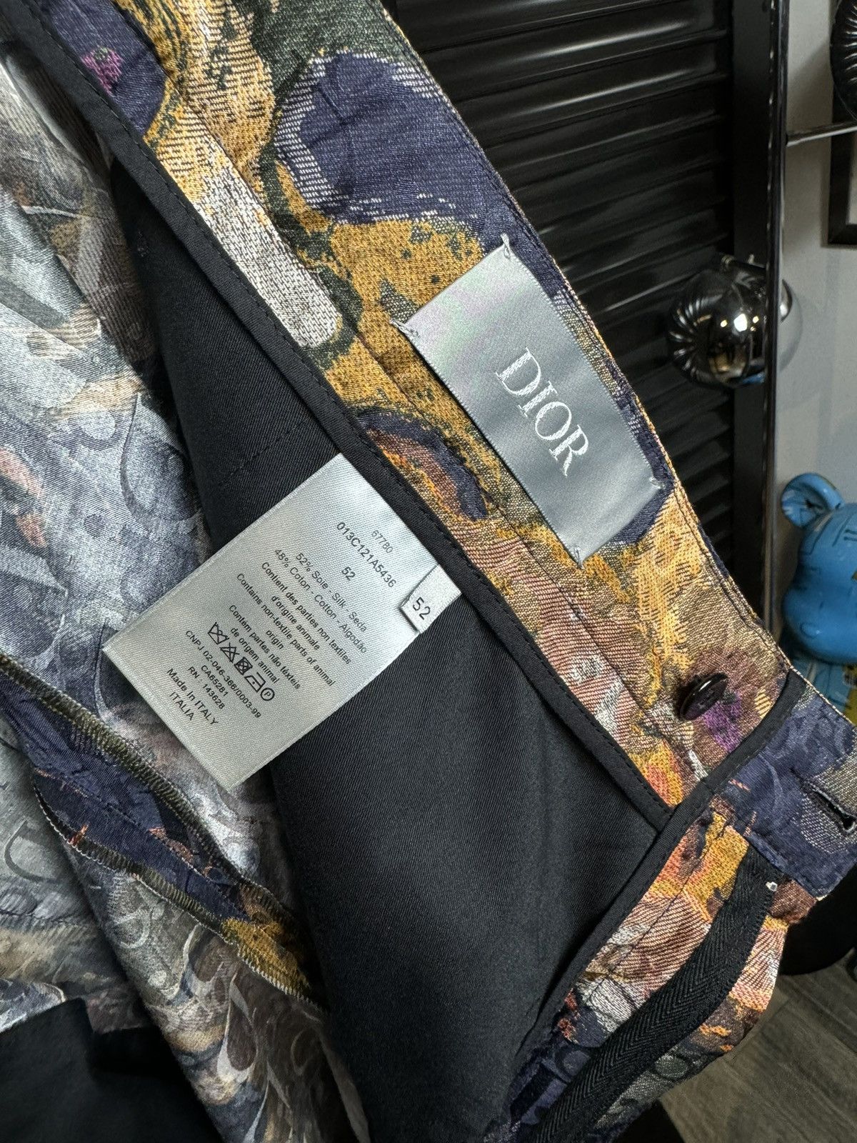 Dior Dior x Peter Doig Runway Monogram Oblique Silk Shorts - 52 Size US 36 / EU 52 - 9 Thumbnail
