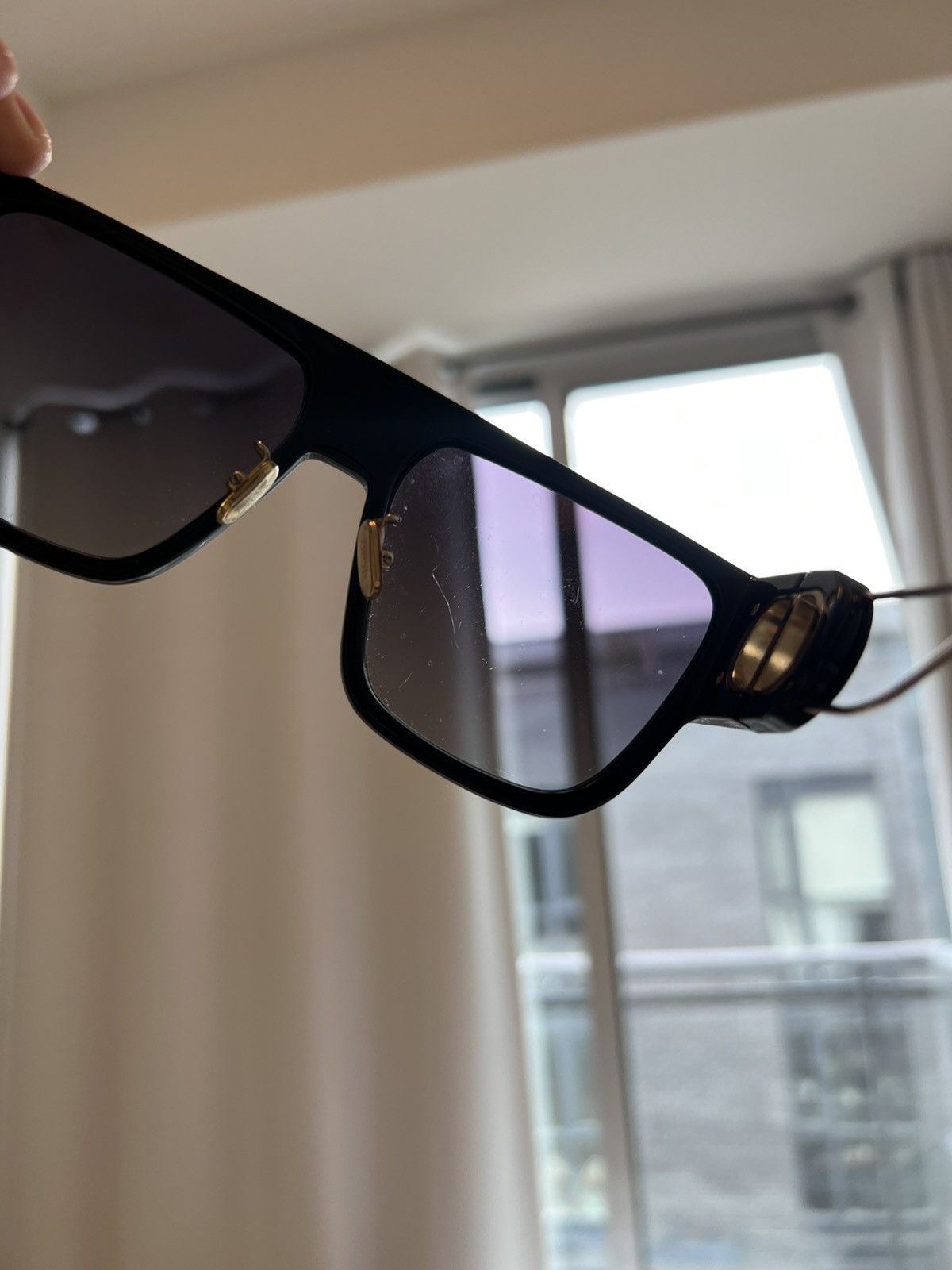 Dior Dior 30Montaigne S3U Sunglasses (Black/Gold) Size ONE SIZE - 6 Thumbnail