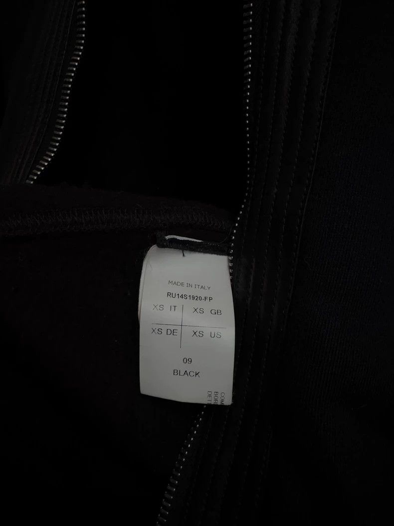 Rick Owens Rick Owens Dark black sheepskin paneled cut-out long zip h Size US XS / EU 42 / 0 - 9 Thumbnail