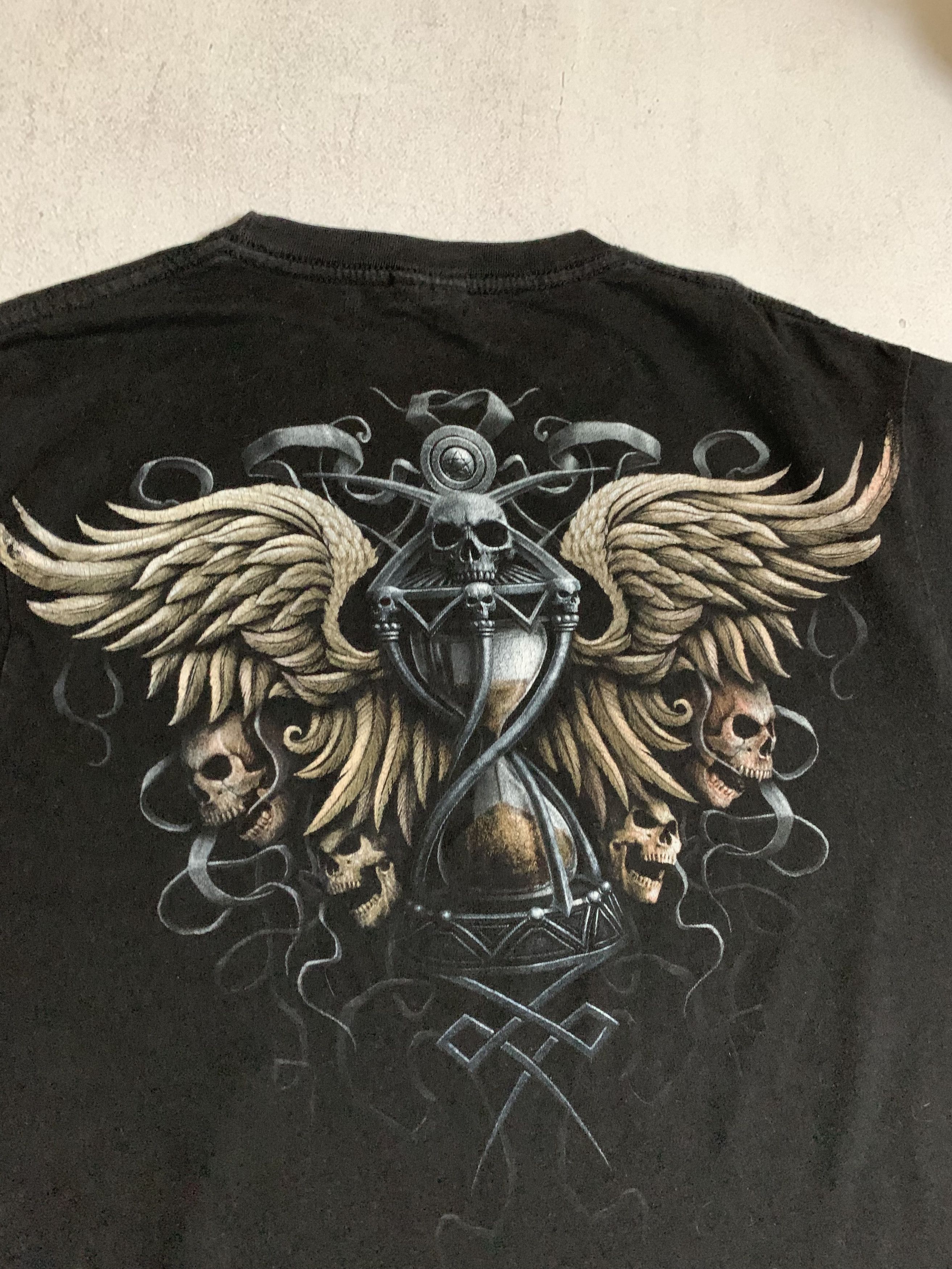 Japanese Brand × Vintage Vintage Spiral T Shirt Tee Skull Big Logo Y2K Crazy 90s Size US M / EU 48-50 / 2 - 6 Thumbnail