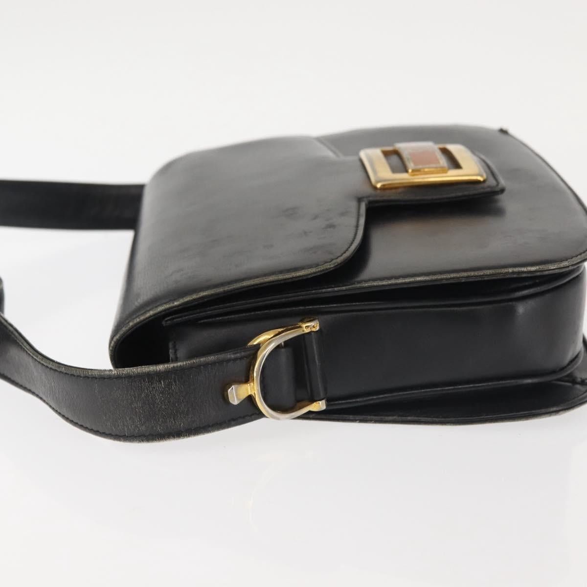 Gucci GUCCI Shoulder Bag Leather Navy Gold Size ONE SIZE - 5 Thumbnail