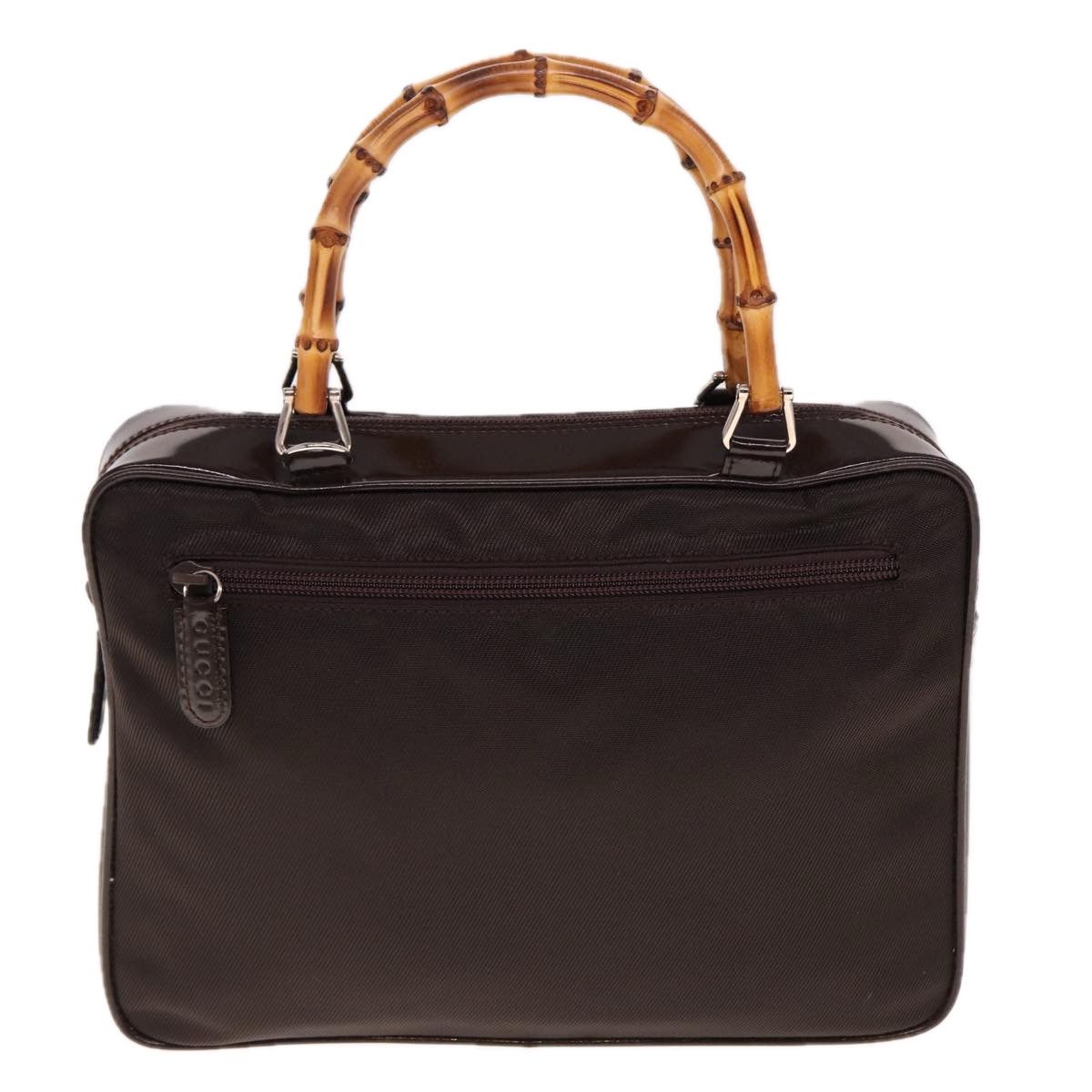 Gucci Bamboo Brown Canvas Handbag (Pre-Owned) Size ONE SIZE - 1 Thumbnail