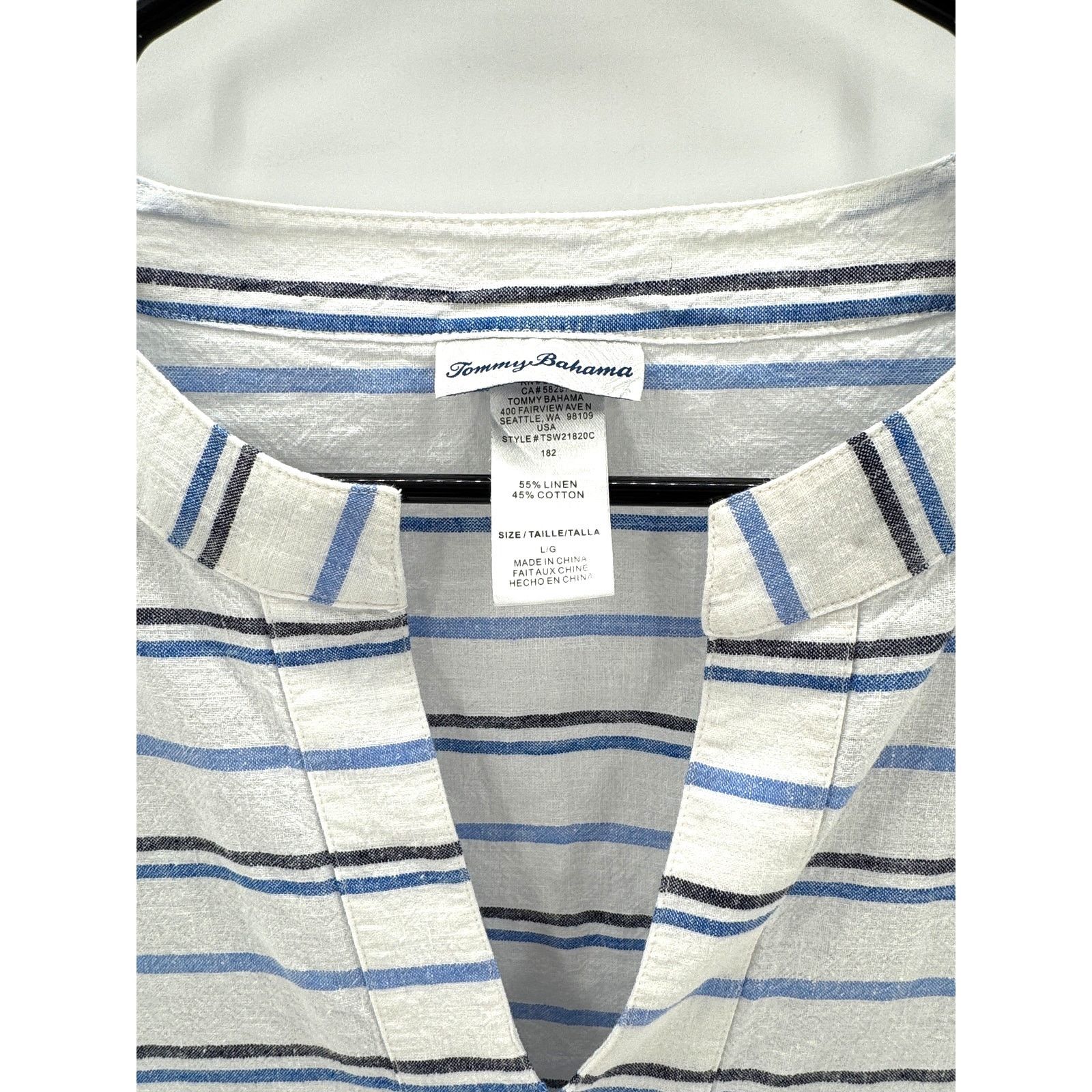 Tommy Bahama Tommy Bahama linen-blend swim cover-up tunic top size L Size ONE SIZE - 3 Thumbnail