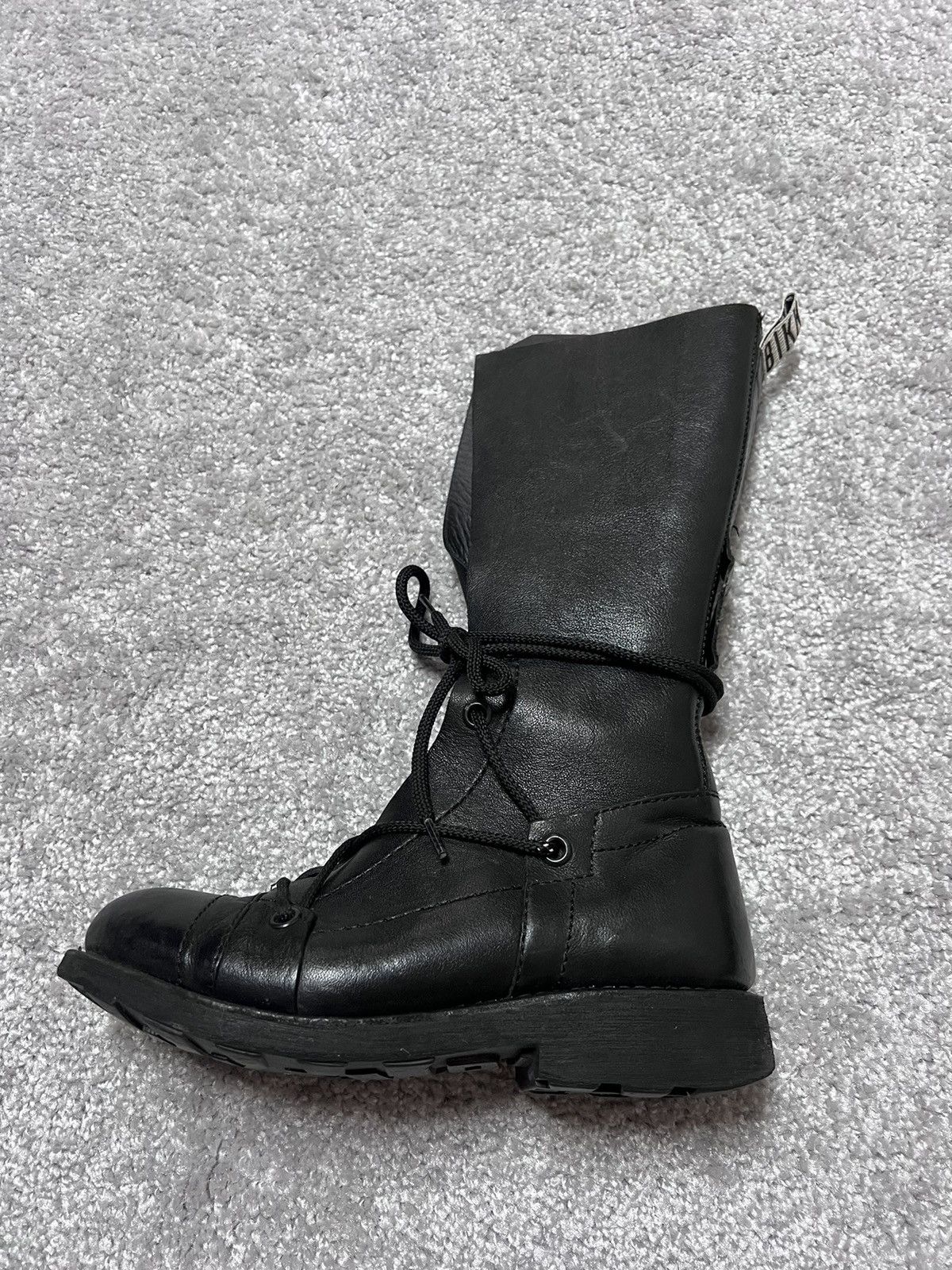 Dirk Bikkembergs Dirk Bikkembergs Black Combat Square Lace High Boots Size 36 Size US 6 / IT 36 - 12 Thumbnail