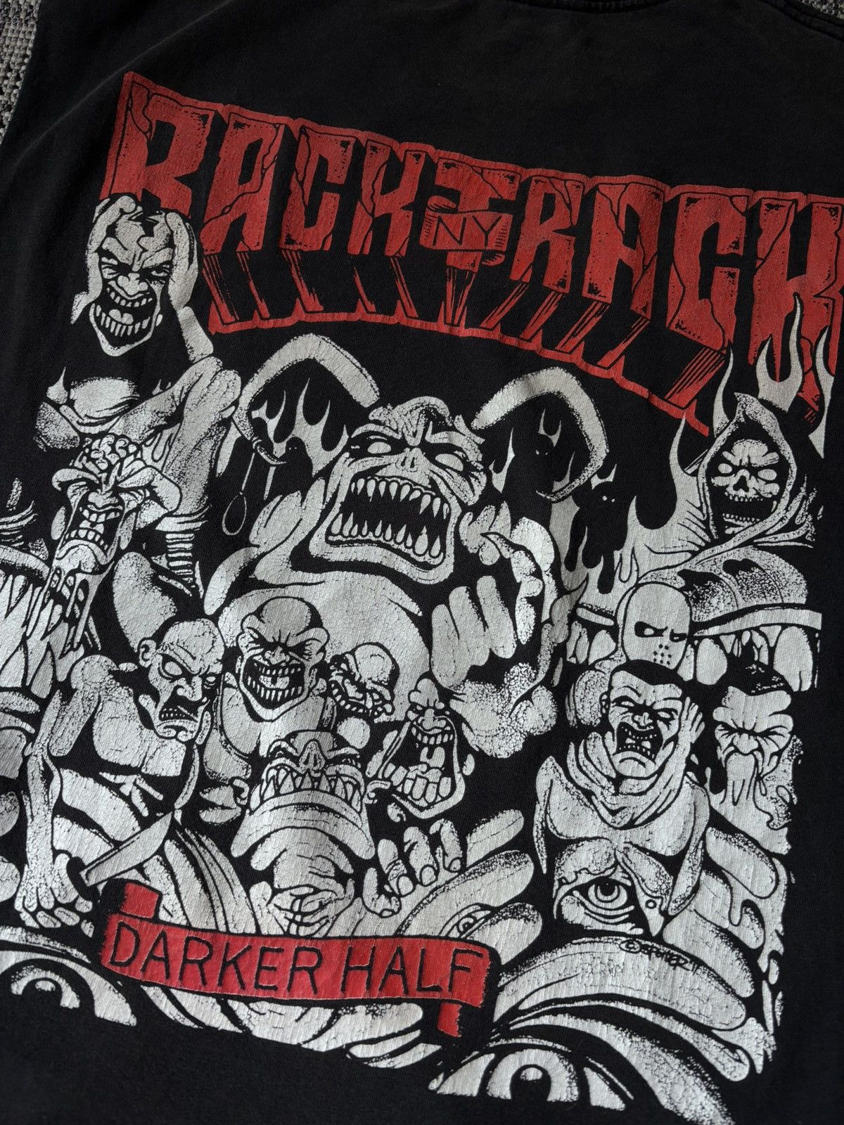 Band Tees Backtrack NYHC Darker Half Cut-Off Sleeveless Tee / Hardcore Size US XL / EU 56 / 4 - 4 Thumbnail