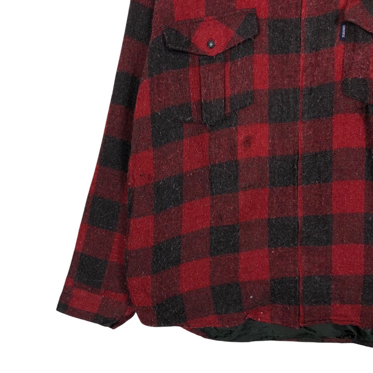Japanese Brand 📌Vintage Wool Zipper Jacket Tartan Design Converse All Star Size US M / EU 48-50 / 2 - 5 Thumbnail