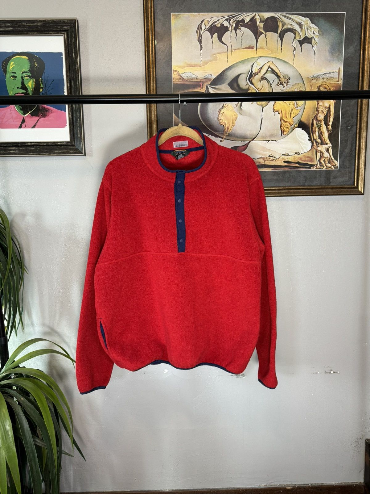 L.L. Bean × Vintage Vintage L.L. Bean T Snap Fleece Size US L / EU 52-54 / 3 - 1 Thumbnail