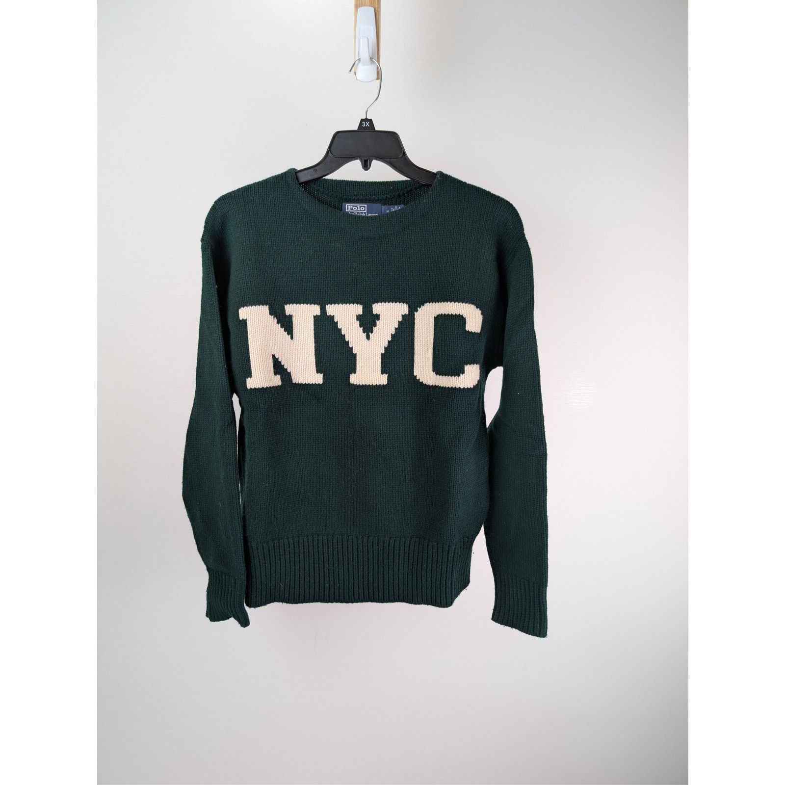 Polo Ralph Lauren o1rshd1 CC20 NYC Logo Sweatshirt in Green Size US M / EU 48-50 / 2 - 1 Thumbnail