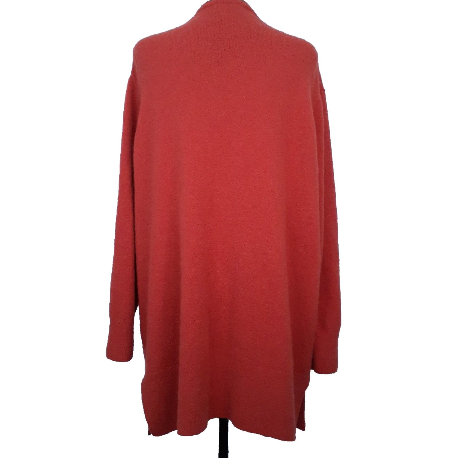 Madewell VINTAGE Madewell Cardigan Sweater Wool Blend Open Front Medium Orange Women Adjustable Pockets Size M / US 6-8 / IT 42-44 - 2 Thumbnail