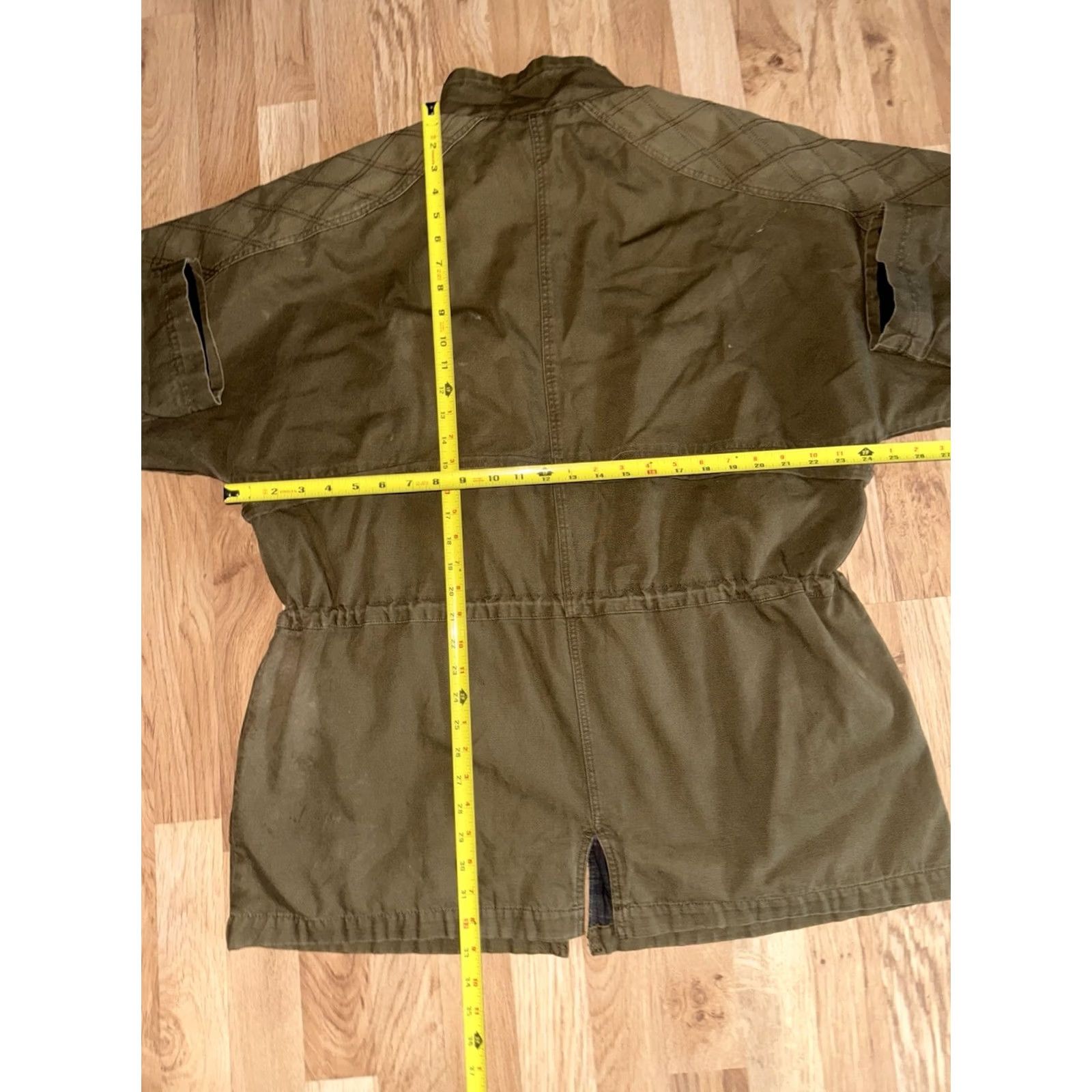 Nike VINTAGE Nike Jacket Made For Champs Sports Full Zip Adjust Waist Green Plaid Lined LG Mens Size US L / EU 52-54 / 3 - 6 Thumbnail