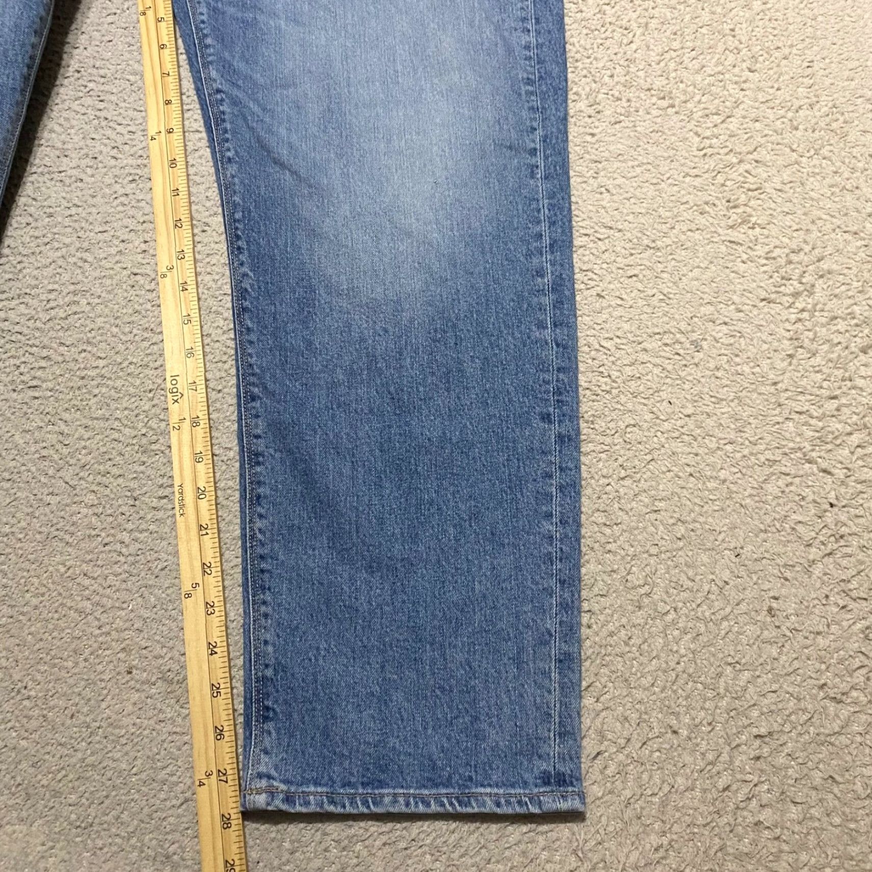 American Eagle Outfitters VINTAGE American Eagle Outfitters Jeans 14 Blue Distressed 90s Boyfriend High Rise 5-Pocket Womens Size 36" / US 14 / IT 50 - 6 Thumbnail