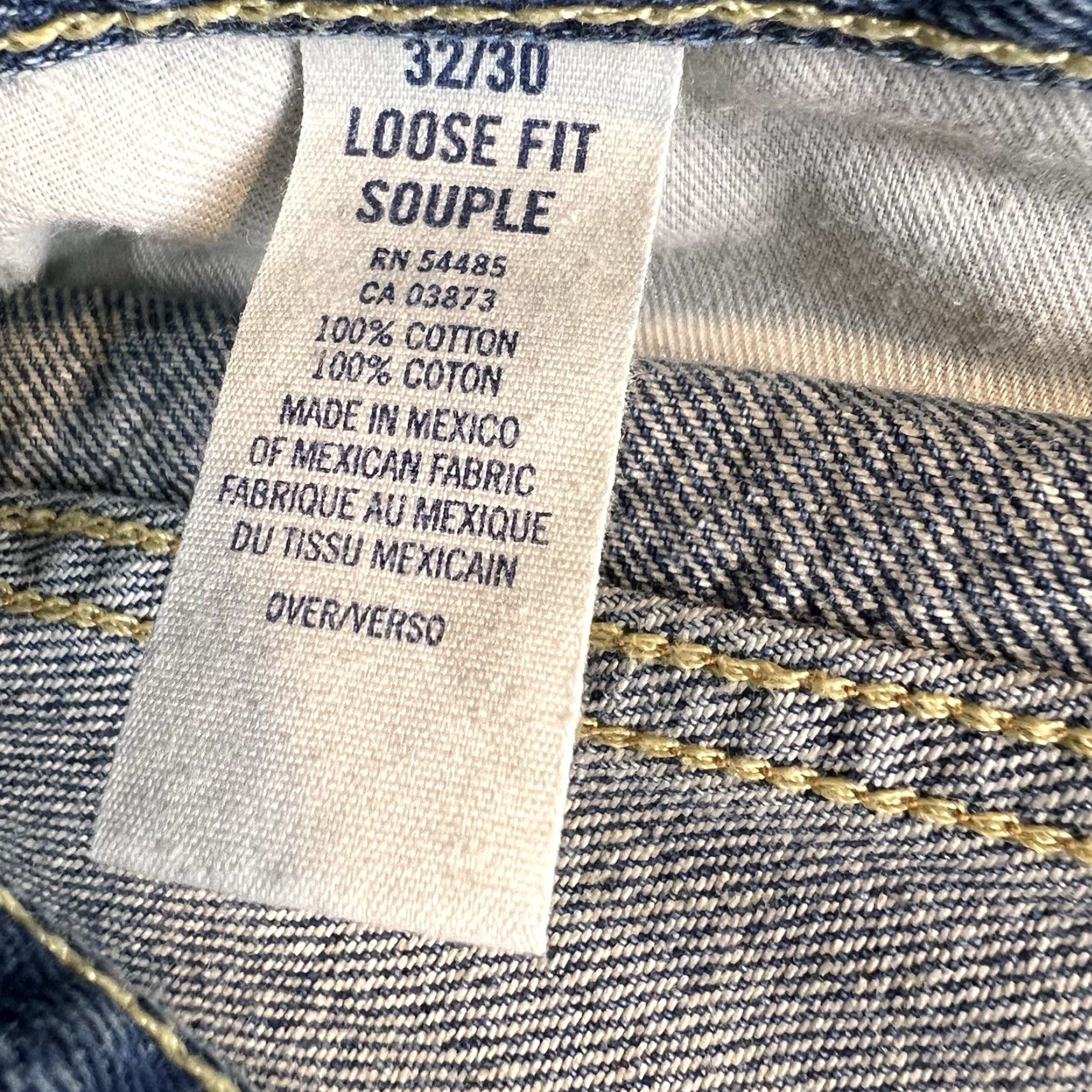 American Eagle Outfitters VINTAGE American Eagle Jeans Mens 32x30 Blue Grunge Straight 32 Waist Regular Jeans Mens Blue Grunge 90s Size US 32 / EU 48 - 3 Thumbnail