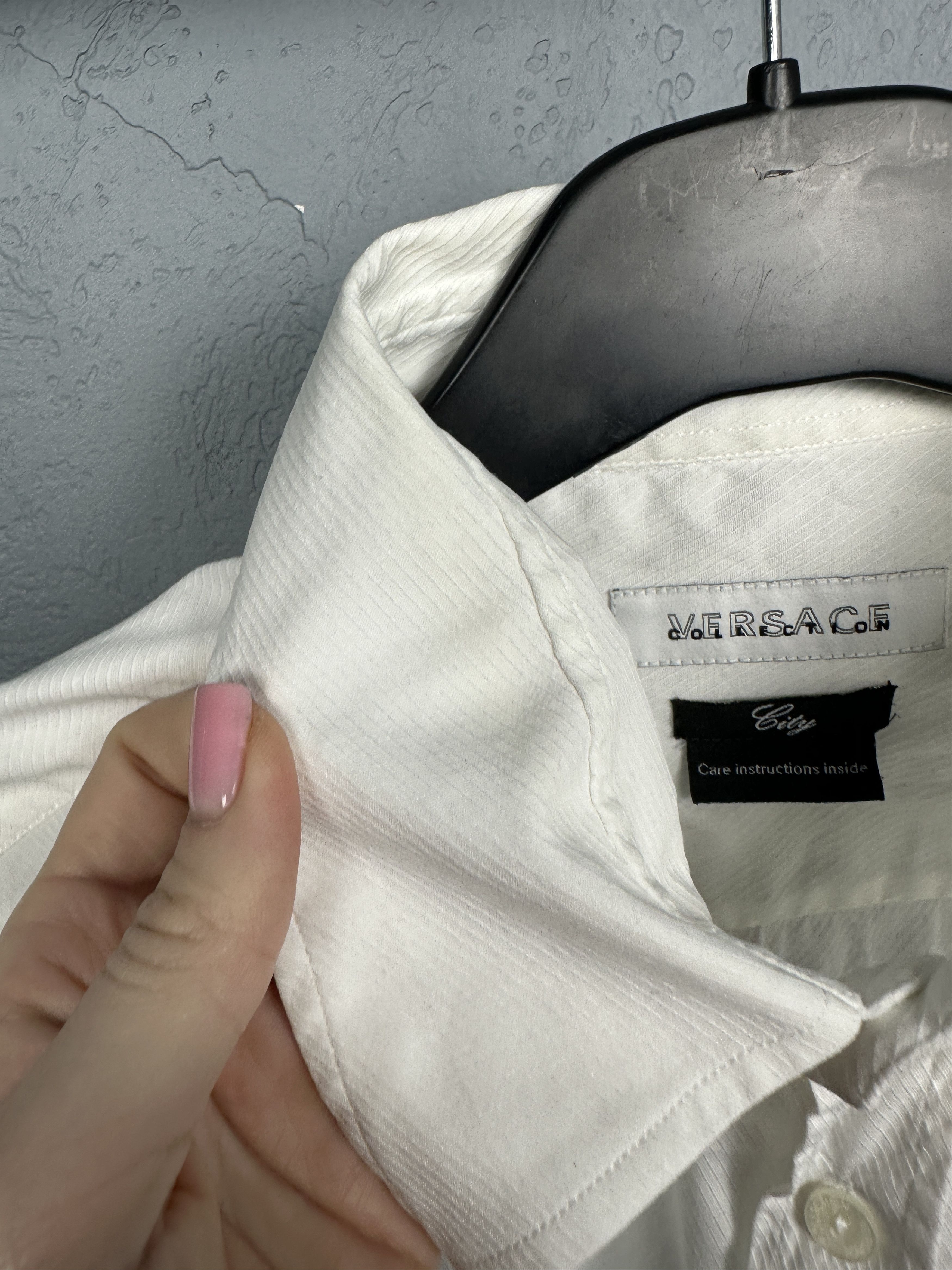 Versace Versace Collection Mens Long Sleeve White Shirt Size US L / EU 52-54 / 3 - 4 Thumbnail